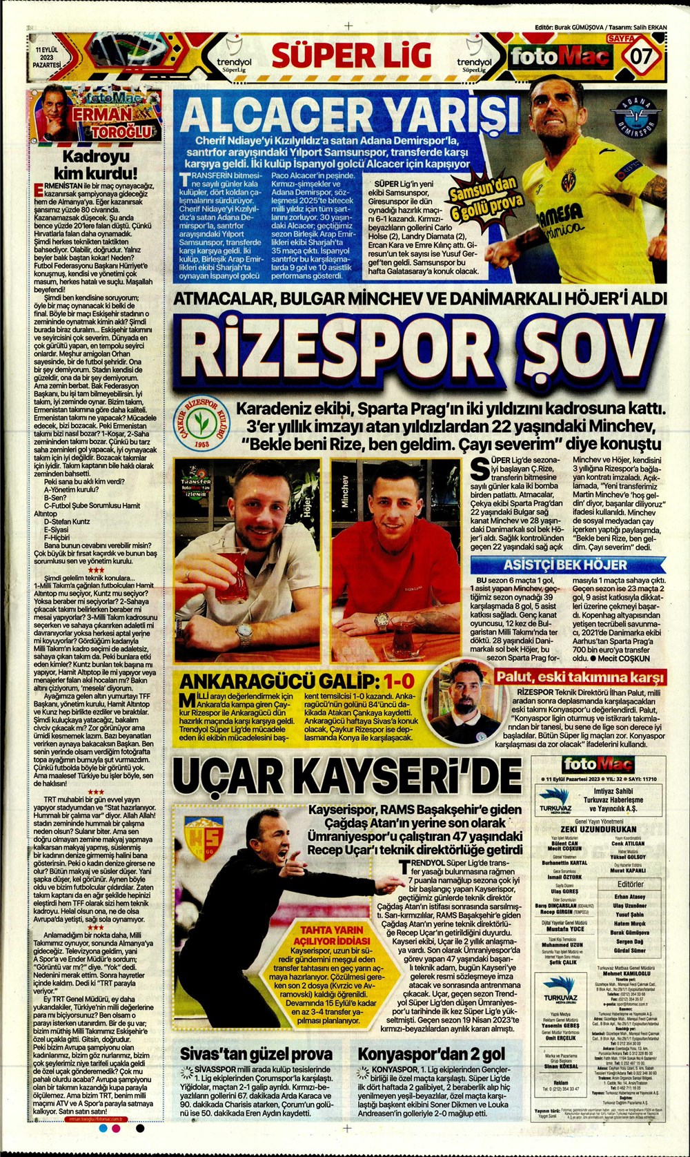"Sacha Boey, İtalya yolcusu" | Sporun manşetleri (11 Eylül 2023)  - 15. Foto