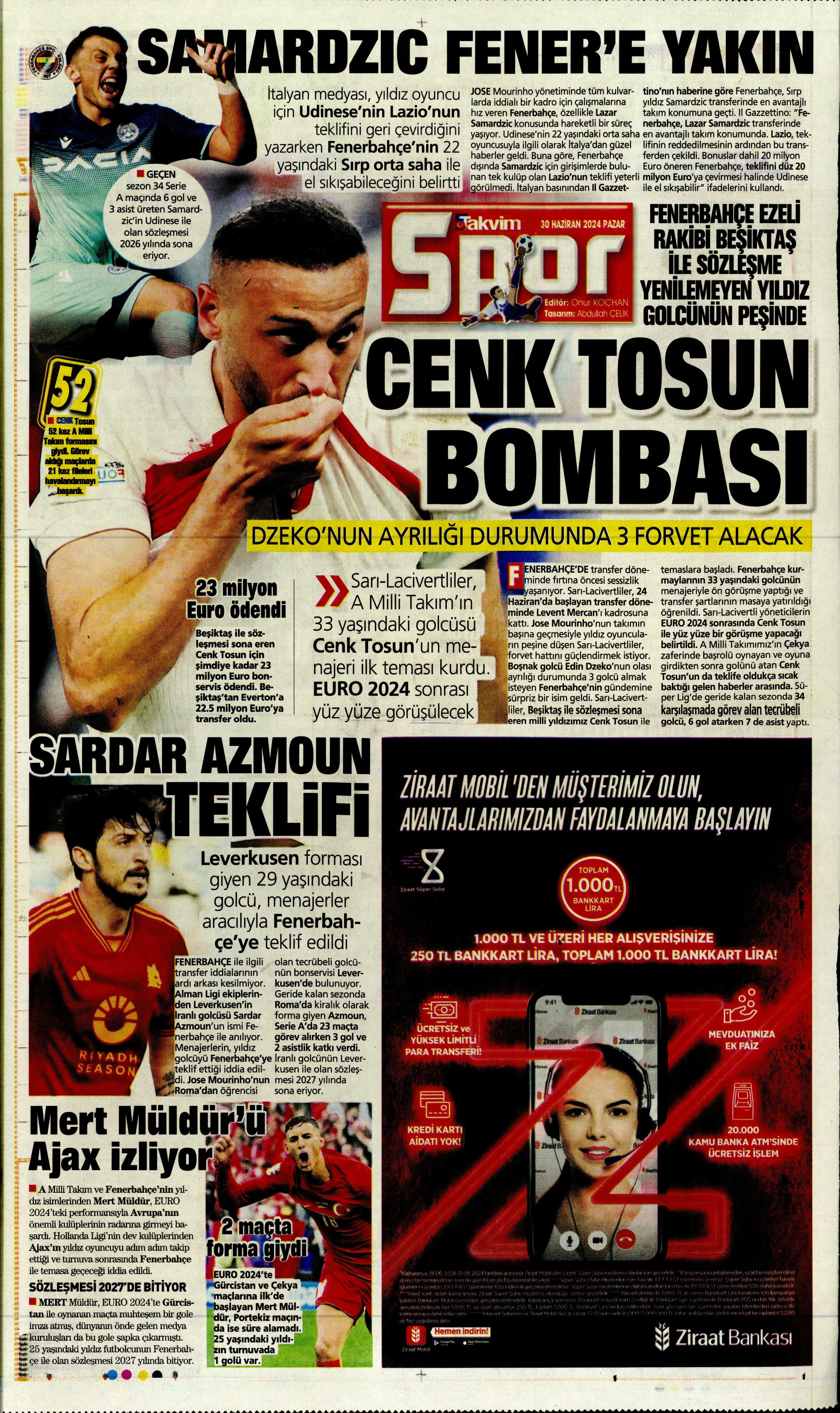 "Galatasaray'dan Goretzka seferi" | Sporun Manşetleri (30 Haziran 2024)  - 40. Foto