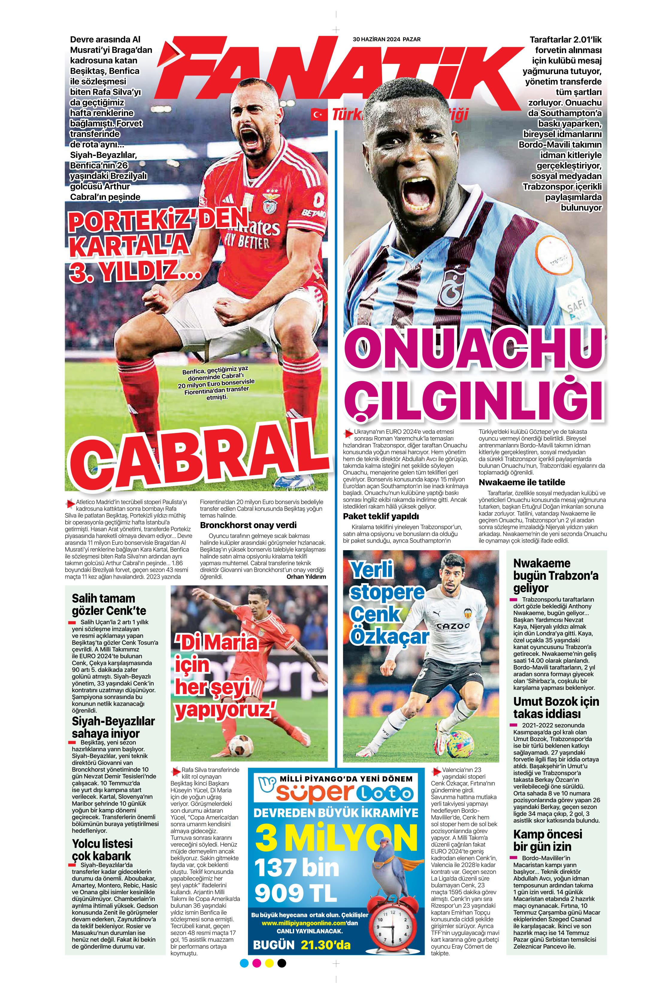 "Galatasaray'dan Goretzka seferi" | Sporun Manşetleri (30 Haziran 2024)  - 8. Foto