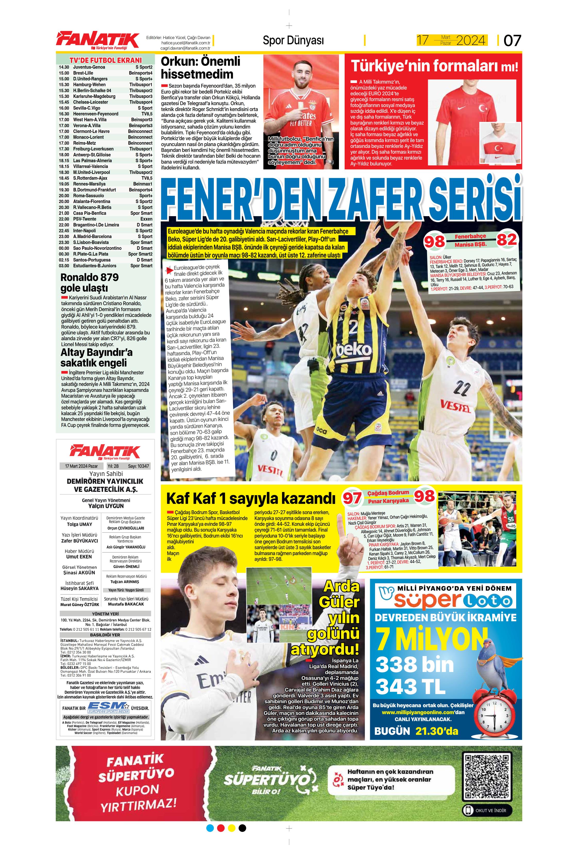 "Dramatik son" | Sporun Manşetleri  - 9. Foto