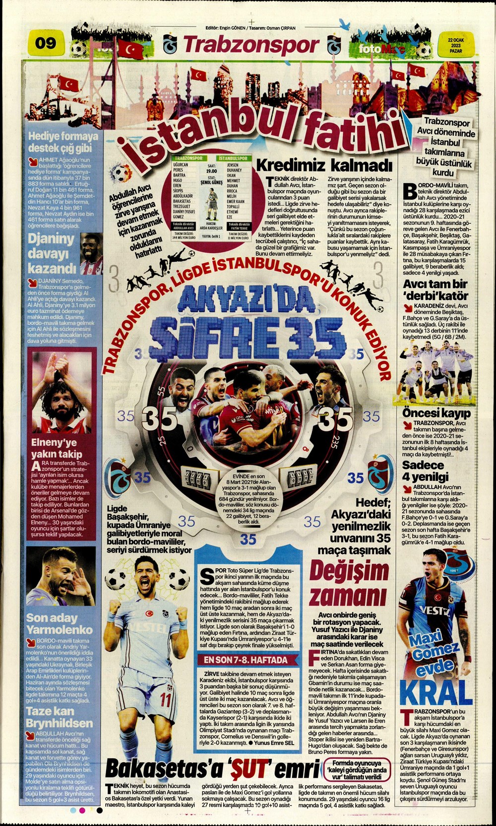 Sporun Manşetleri (22 Ocak 2023) - 19. Foto
