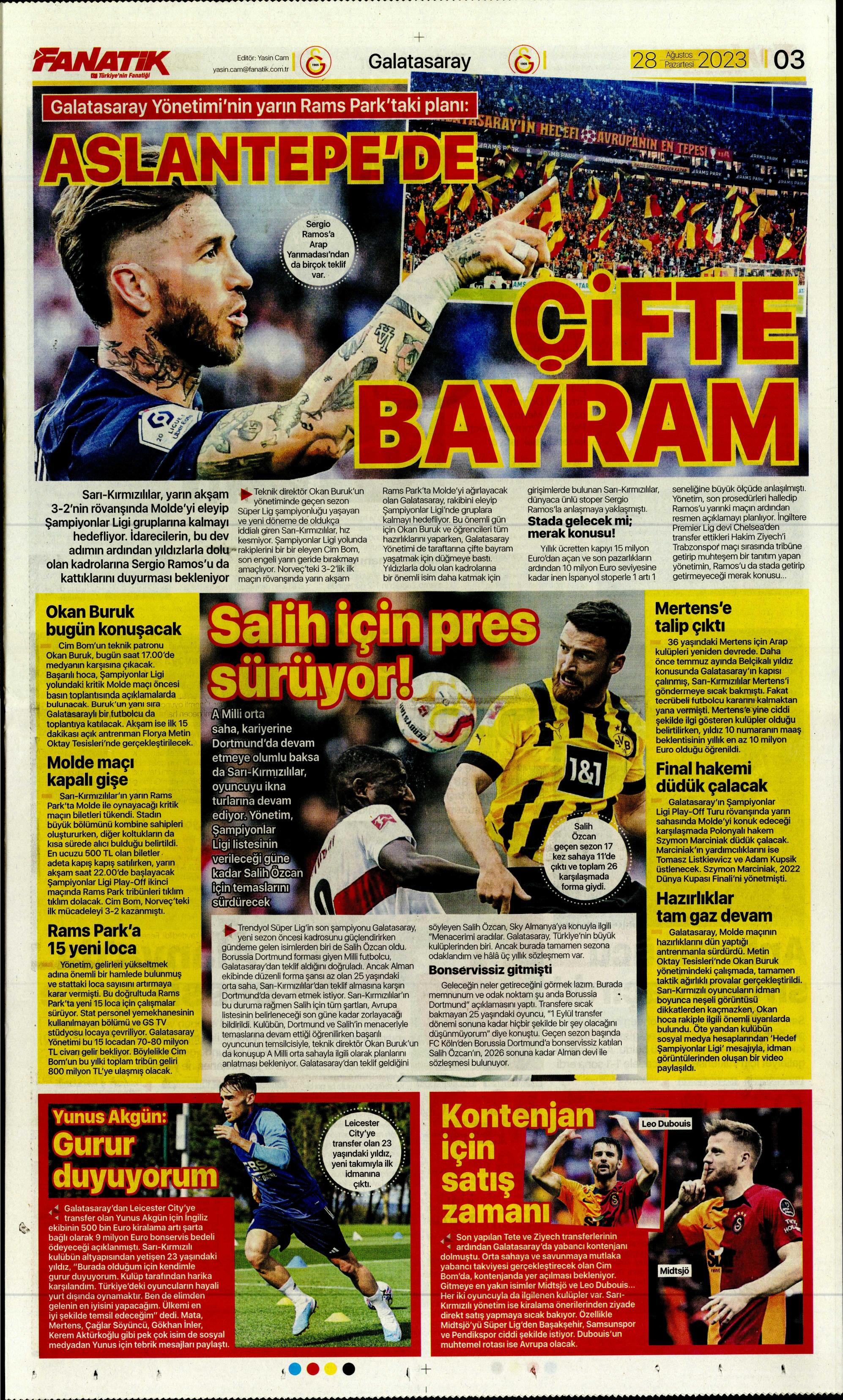 "Ramos'ta sona doğru" | Sporun Manşetleri  - 4. Foto