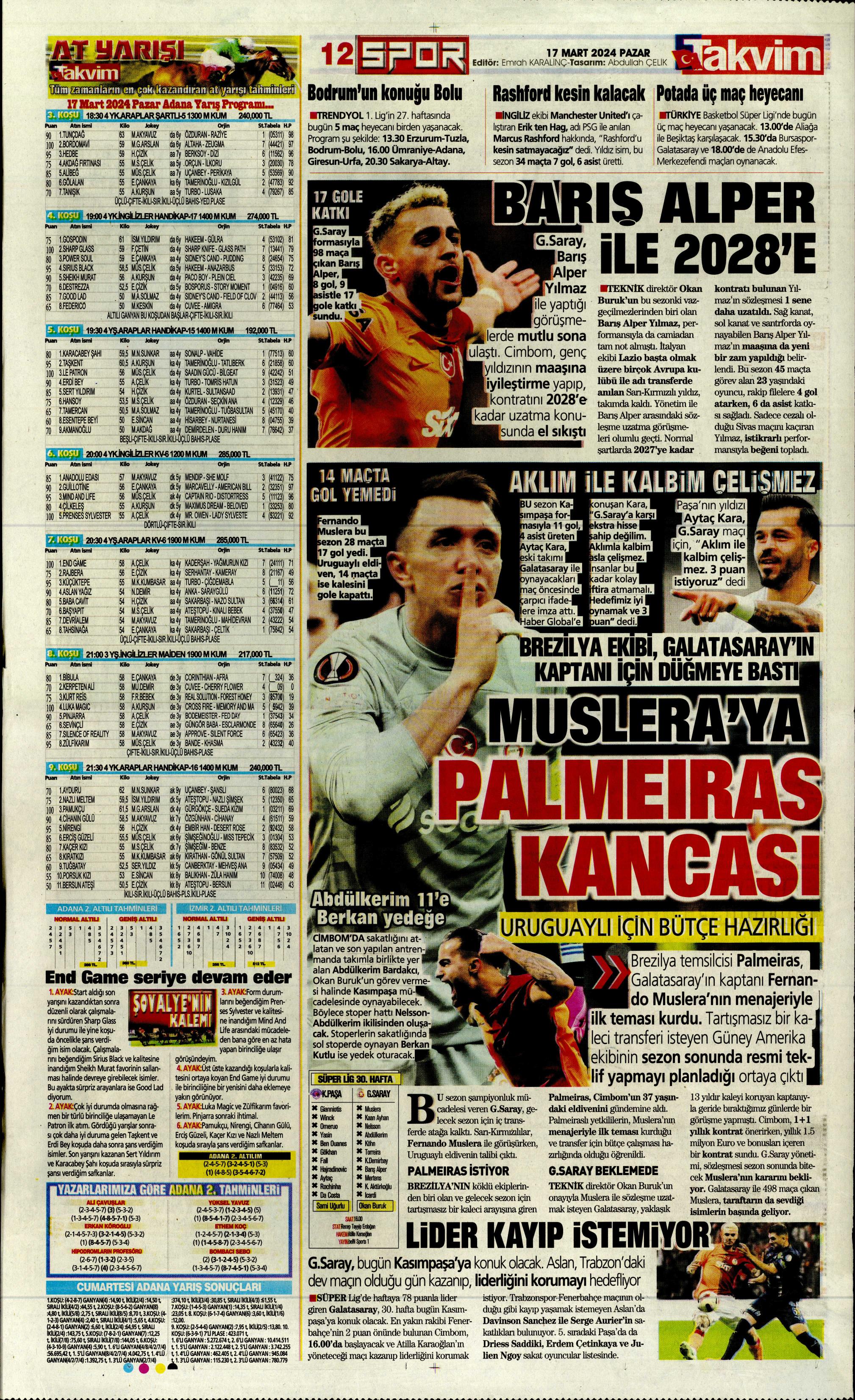 "Dramatik son" | Sporun Manşetleri  - 34. Foto