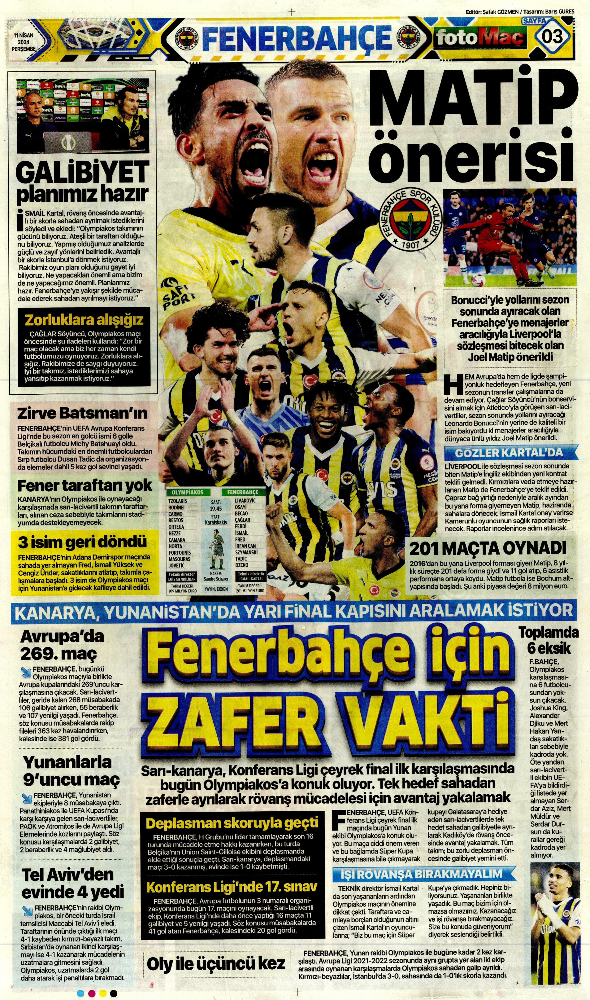 "Terim'in yerine Santos" | Sporun manşetleri (11 Nisan 2024)  - 8. Foto