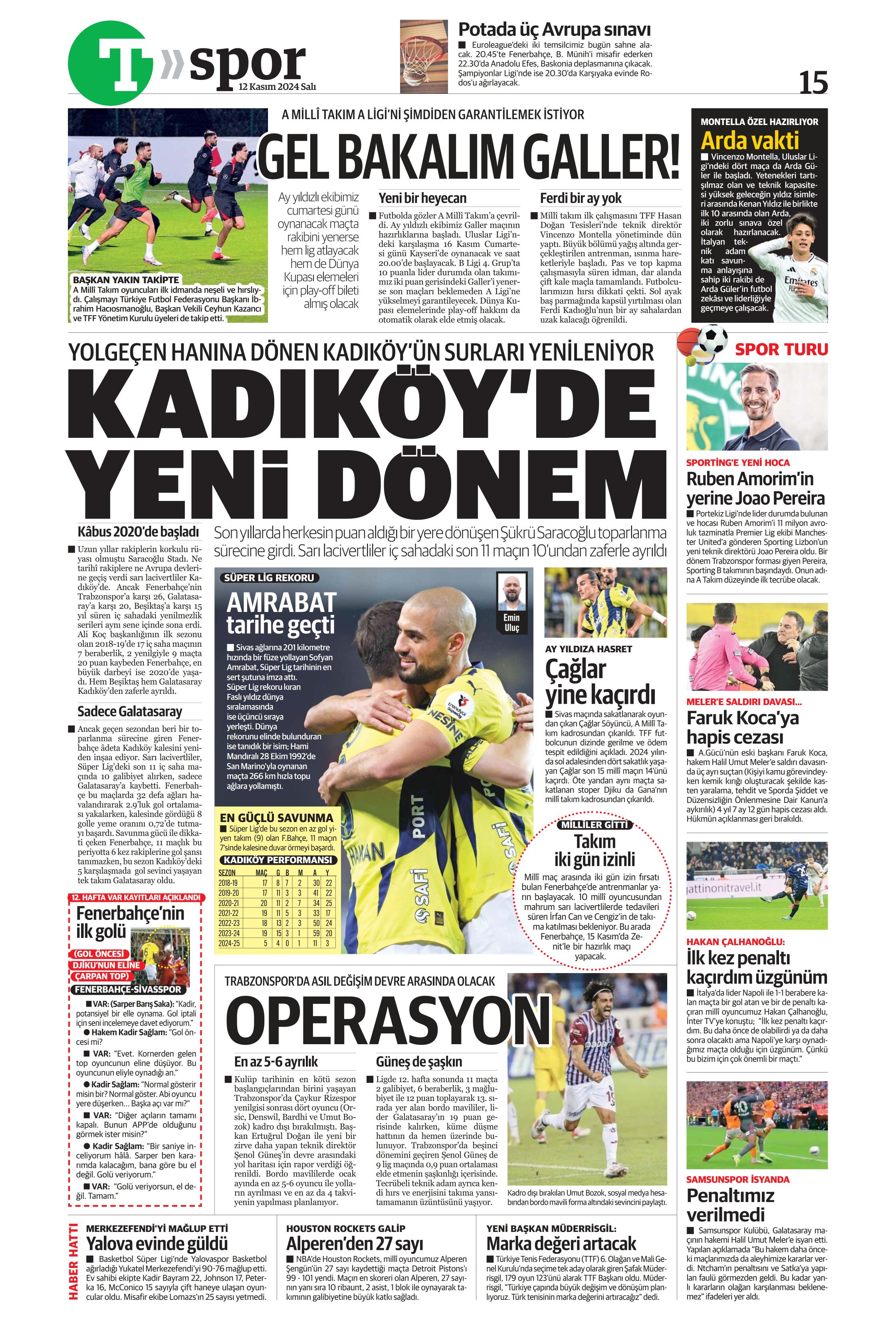 "Listenin başında onlar var: Talisca & Brown" | Sporun manşetleri (12 Kasım 2024)  - 35. Foto