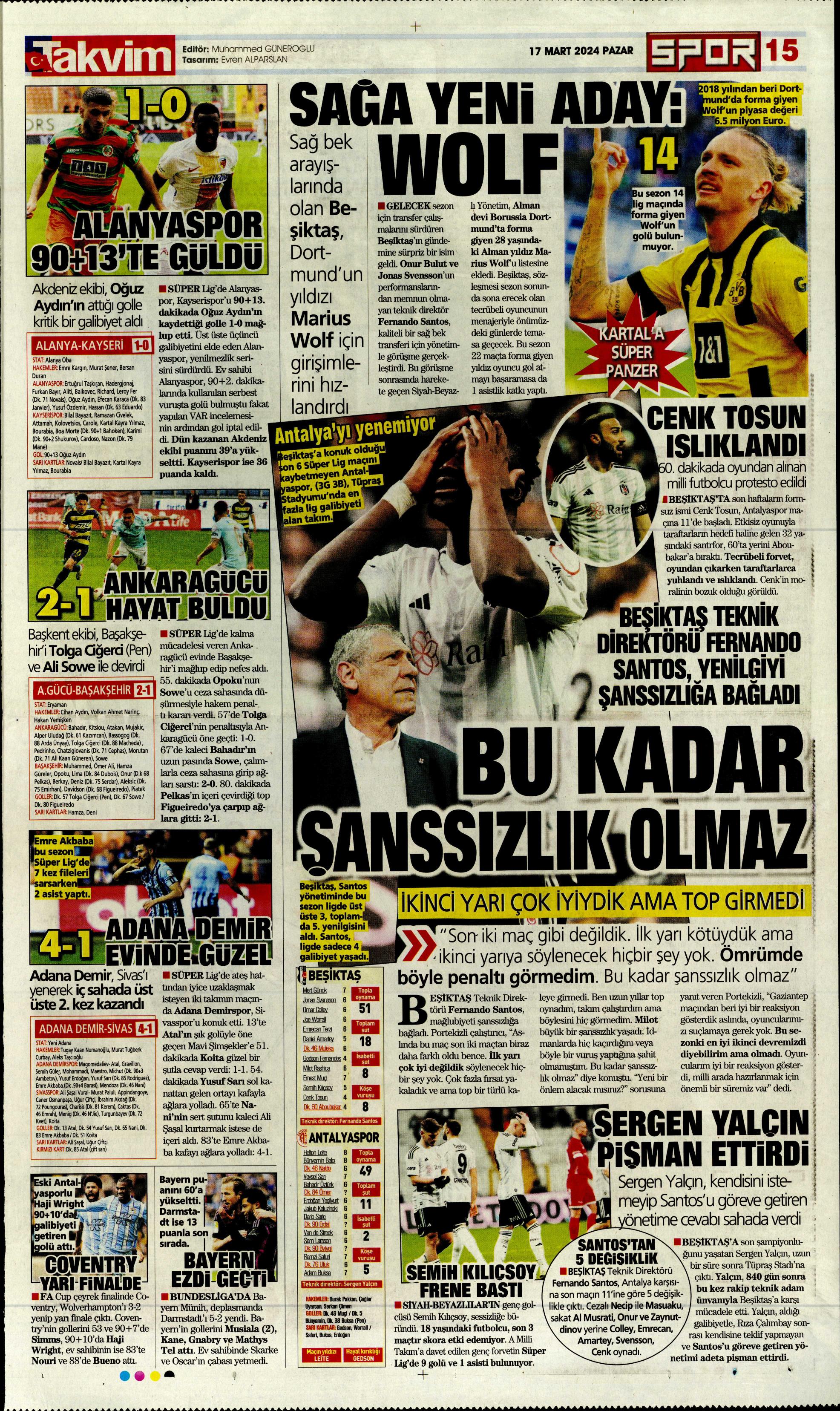 "Dramatik son" | Sporun Manşetleri  - 39. Foto