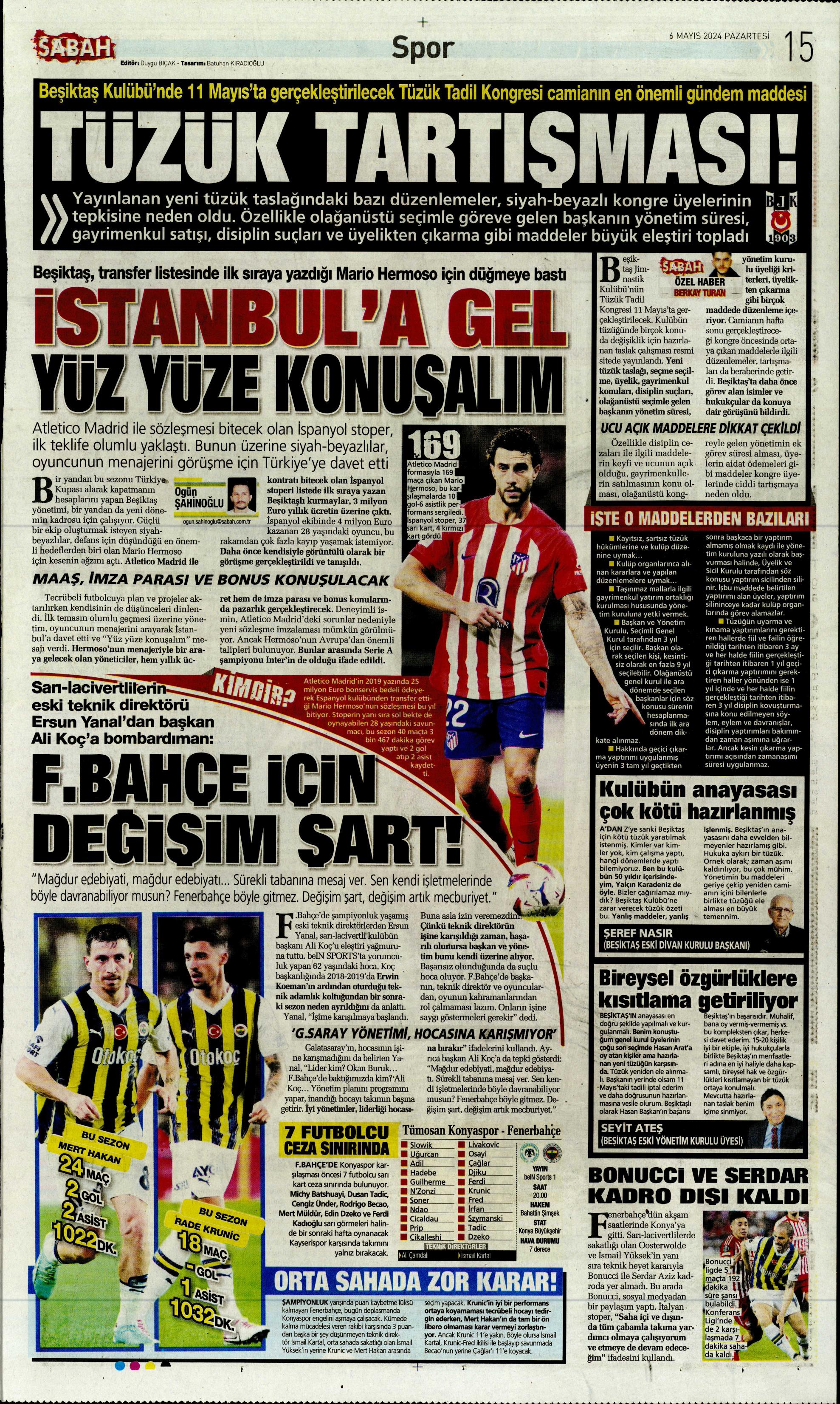 "İlk tercih Rafa Silva" | Sporun Manşetleri  - 29. Foto