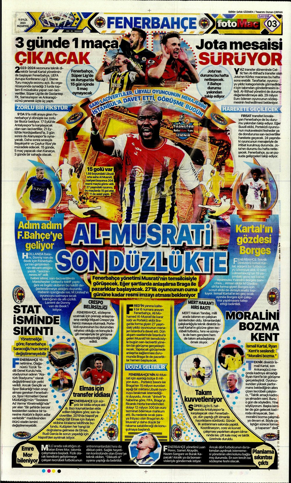 "Sacha Boey, İtalya yolcusu" | Sporun manşetleri (11 Eylül 2023)  - 12. Foto