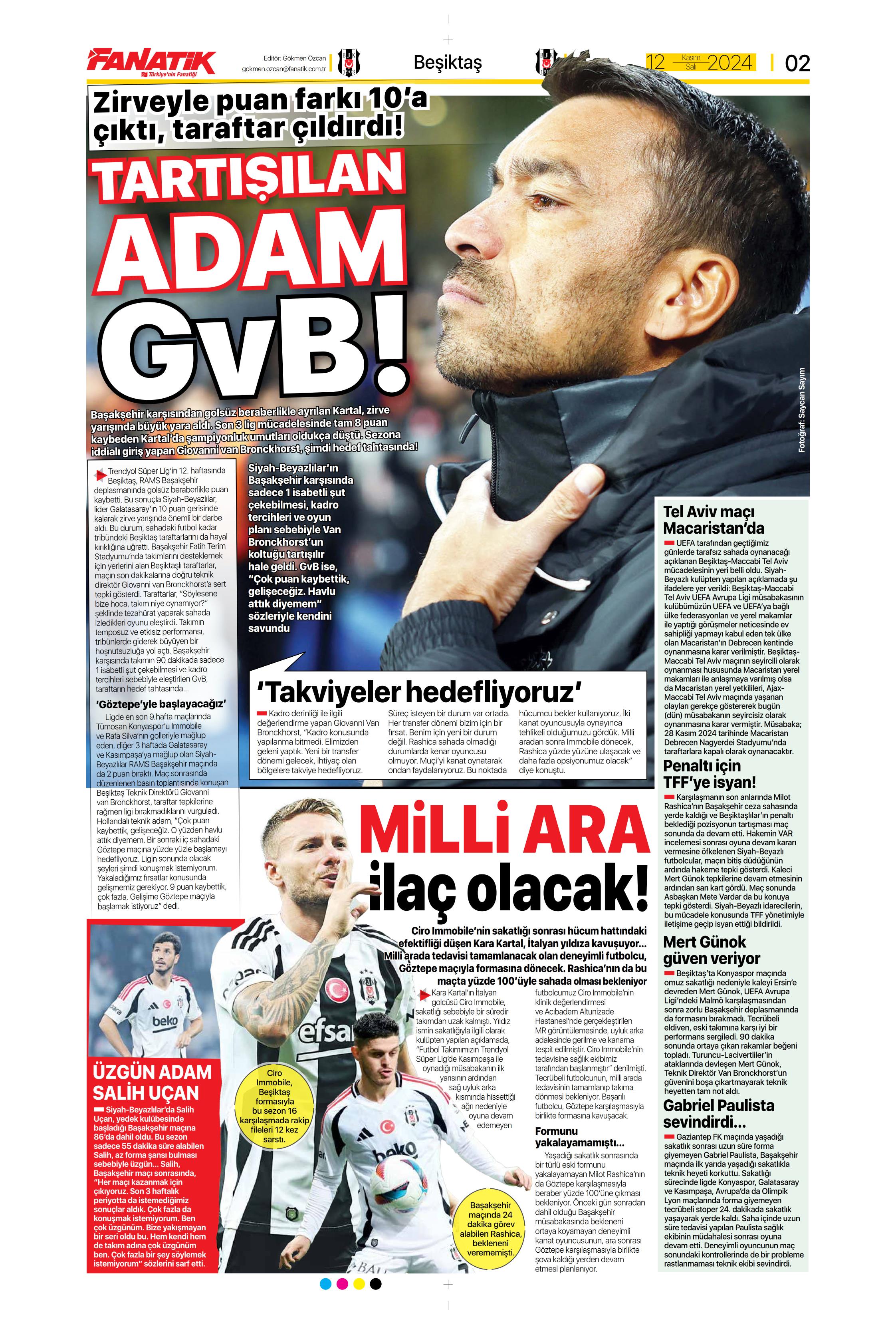 "Listenin başında onlar var: Talisca & Brown" | Sporun manşetleri (12 Kasım 2024)  - 7. Foto