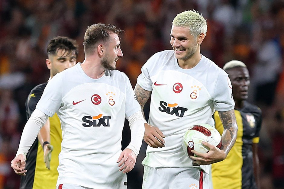 Mauro Icardi ve Kerem Aktürkoğlu'nun penaltı planında Fenerbahçe detayı