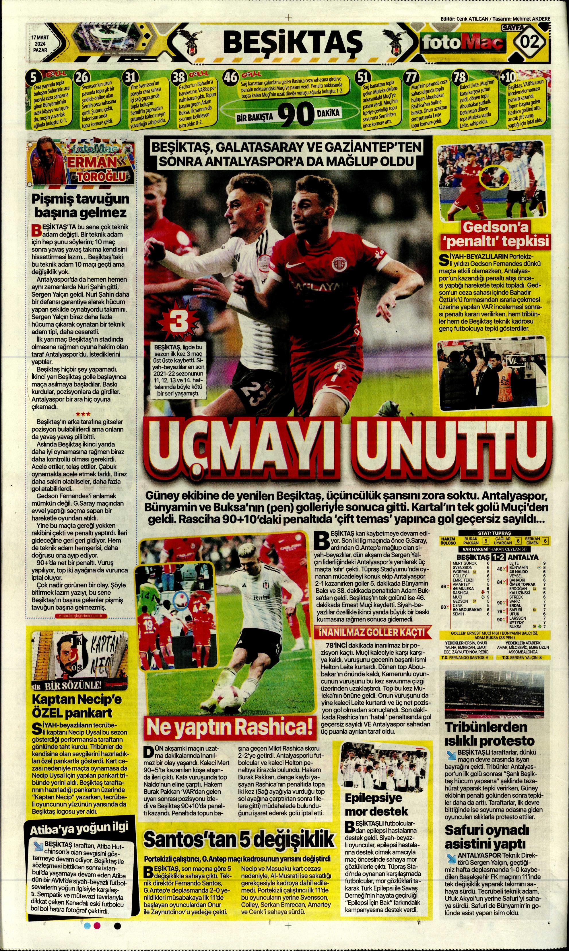 "Dramatik son" | Sporun Manşetleri  - 13. Foto