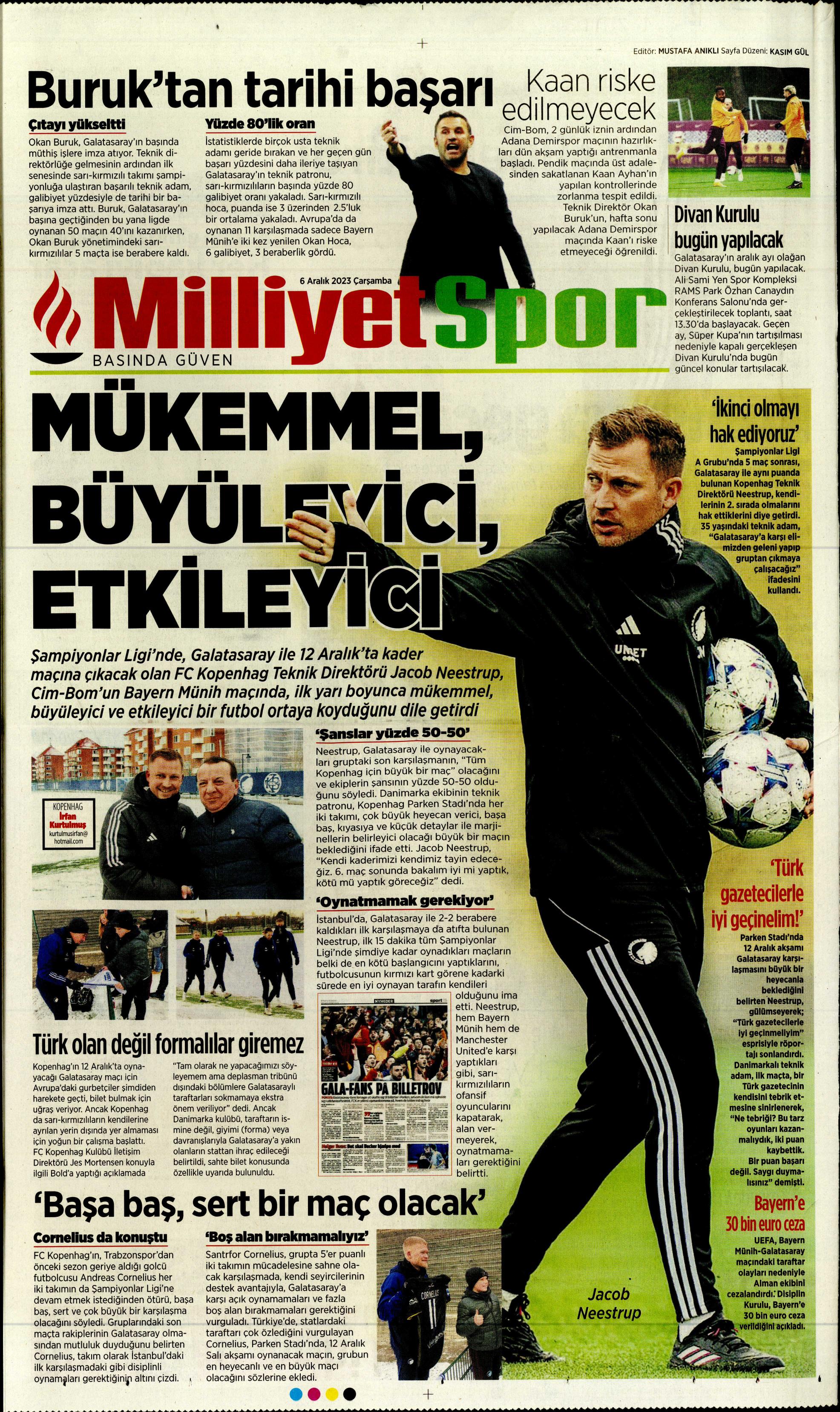 "Aslan'da operasyon başladı" | Sporun manşetleri (6 Aralık 2023)  - 21. Foto