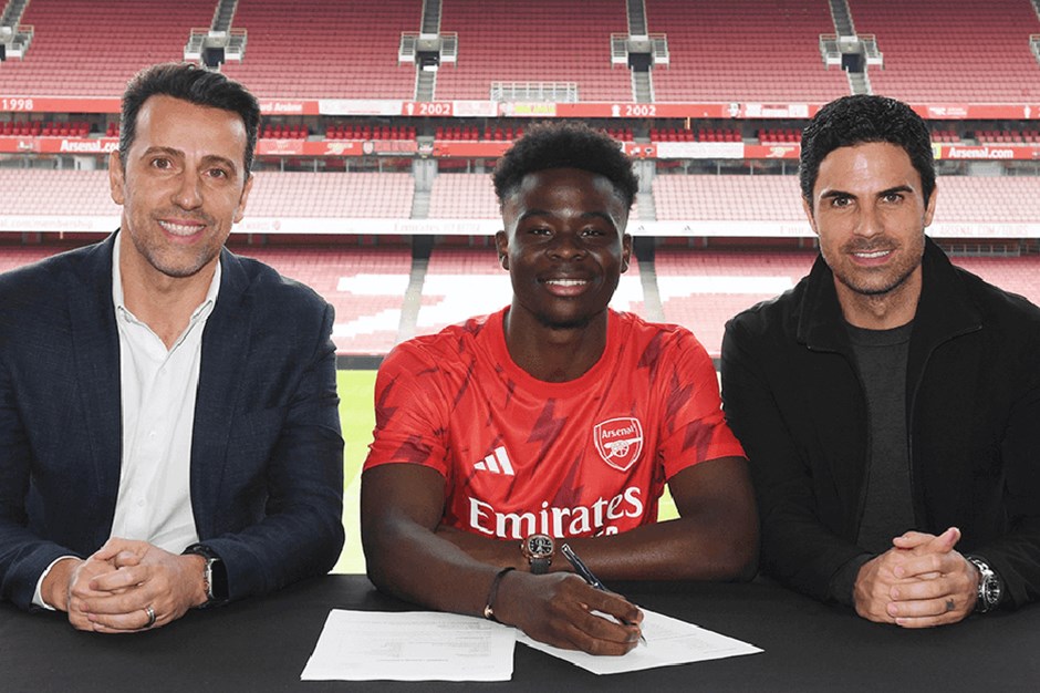 Resmen açıklandı: Arsenal Bukayo Saka'yla sözleşme yeniledi