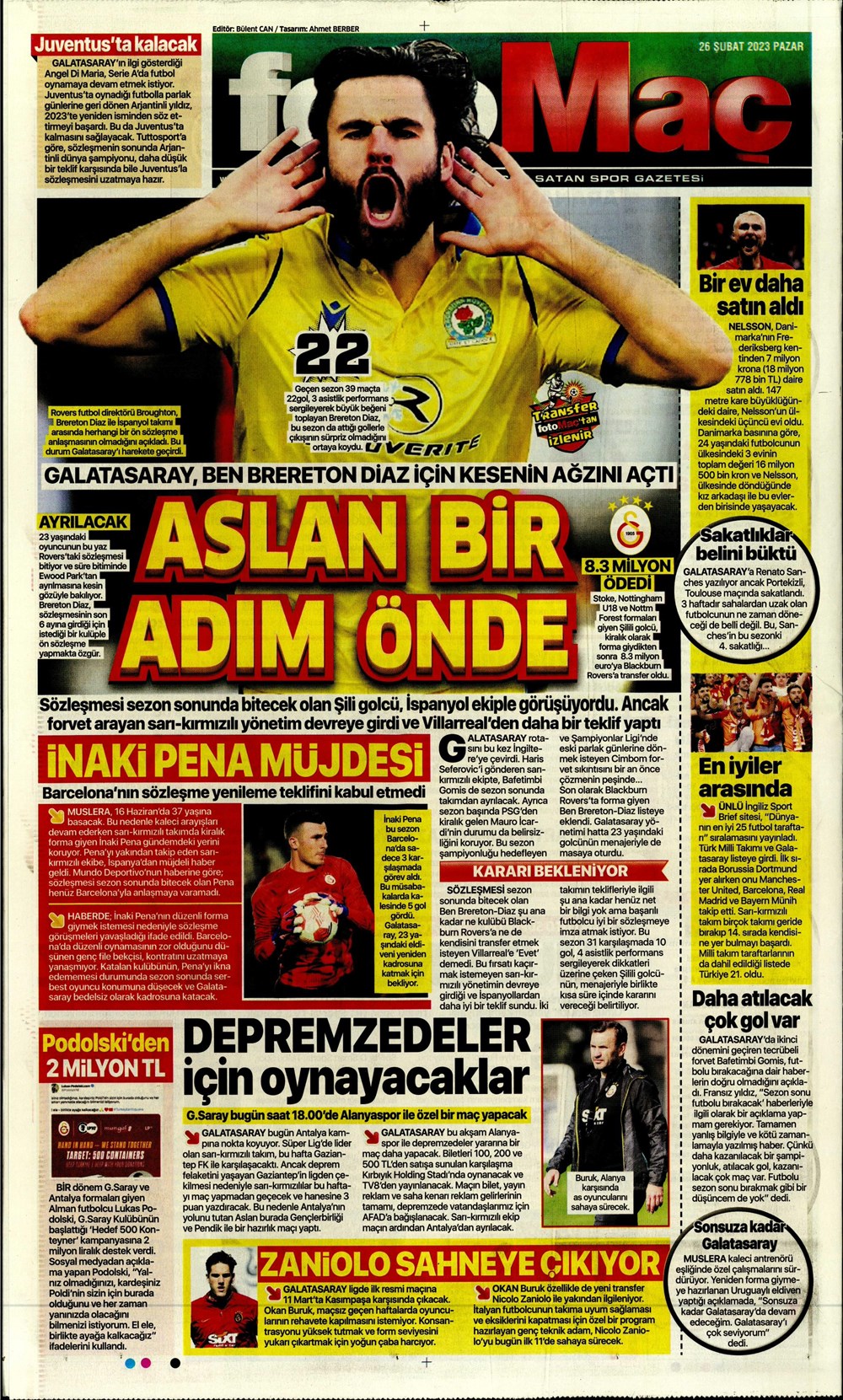 "Valenci'ağa' böyle istedi" - Sporun manşetleri  - 15. Foto