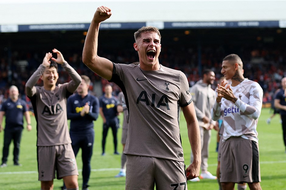 Tottenham Luton'u tek golle geçip maç fazlasıyla liderliğe yükseldi