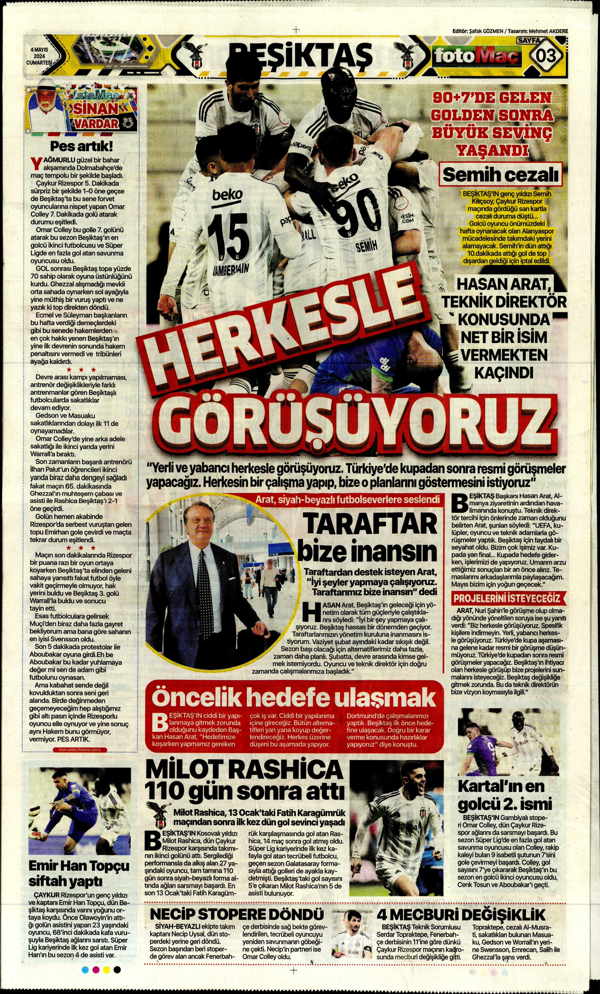 "Ndidi çıkarması" | Sporun Manşetleri (4 Mayıs 2024)  - 15. Foto