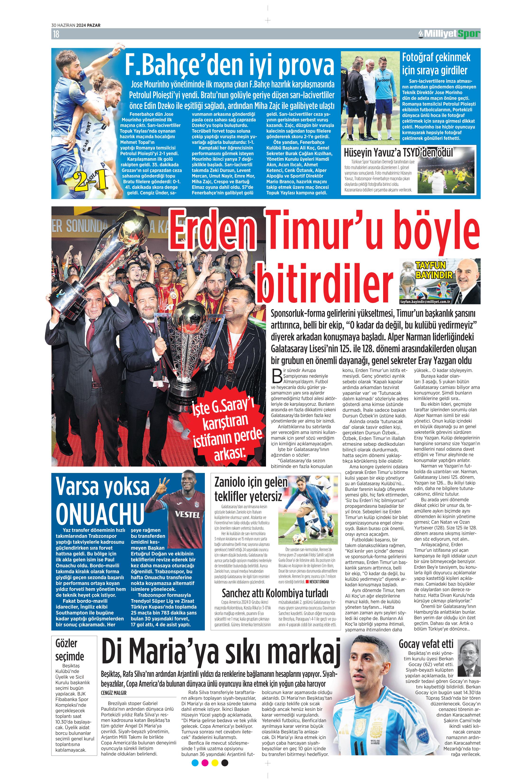 "Galatasaray'dan Goretzka seferi" | Sporun Manşetleri (30 Haziran 2024)  - 28. Foto