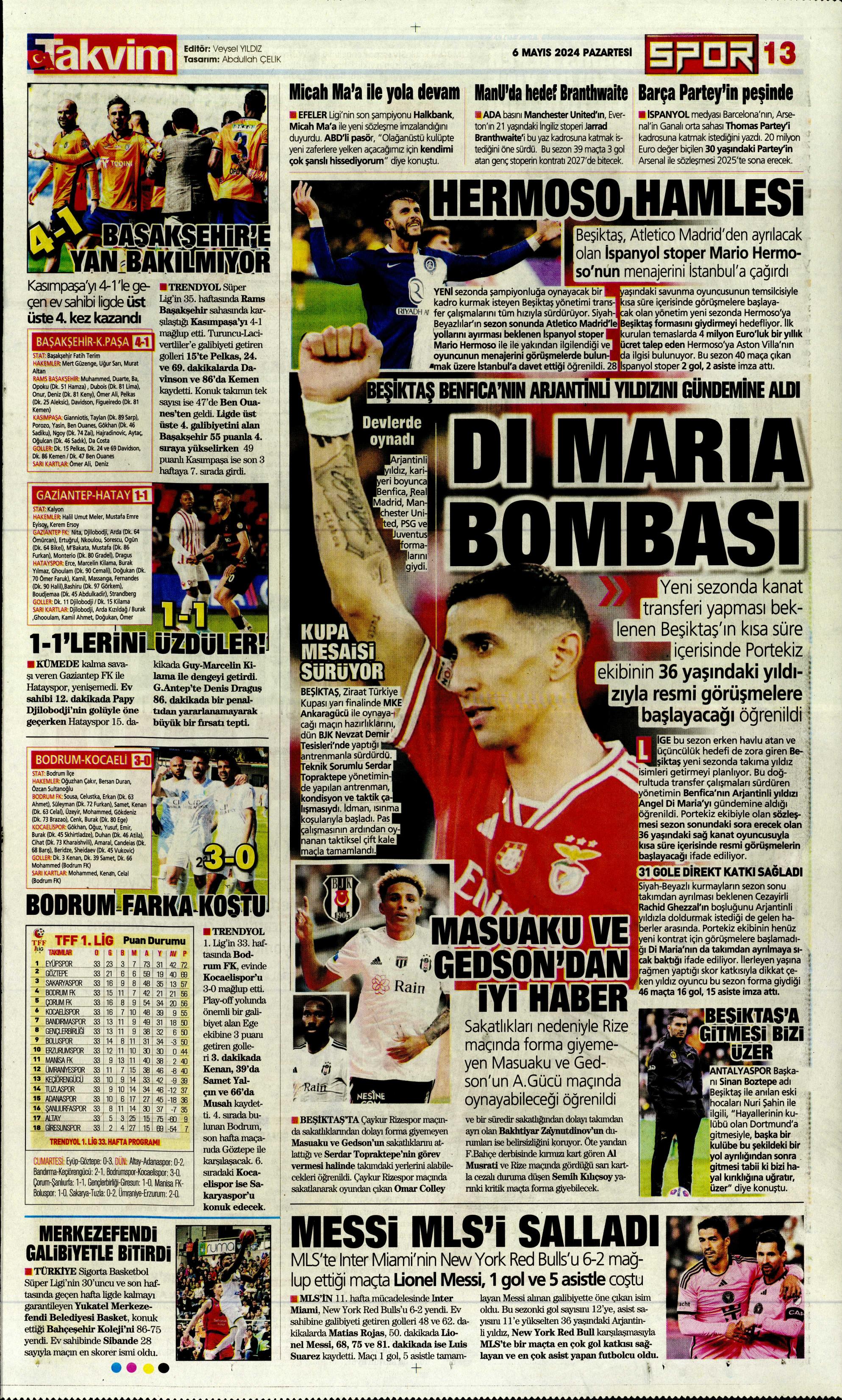 "İlk tercih Rafa Silva" | Sporun Manşetleri  - 38. Foto