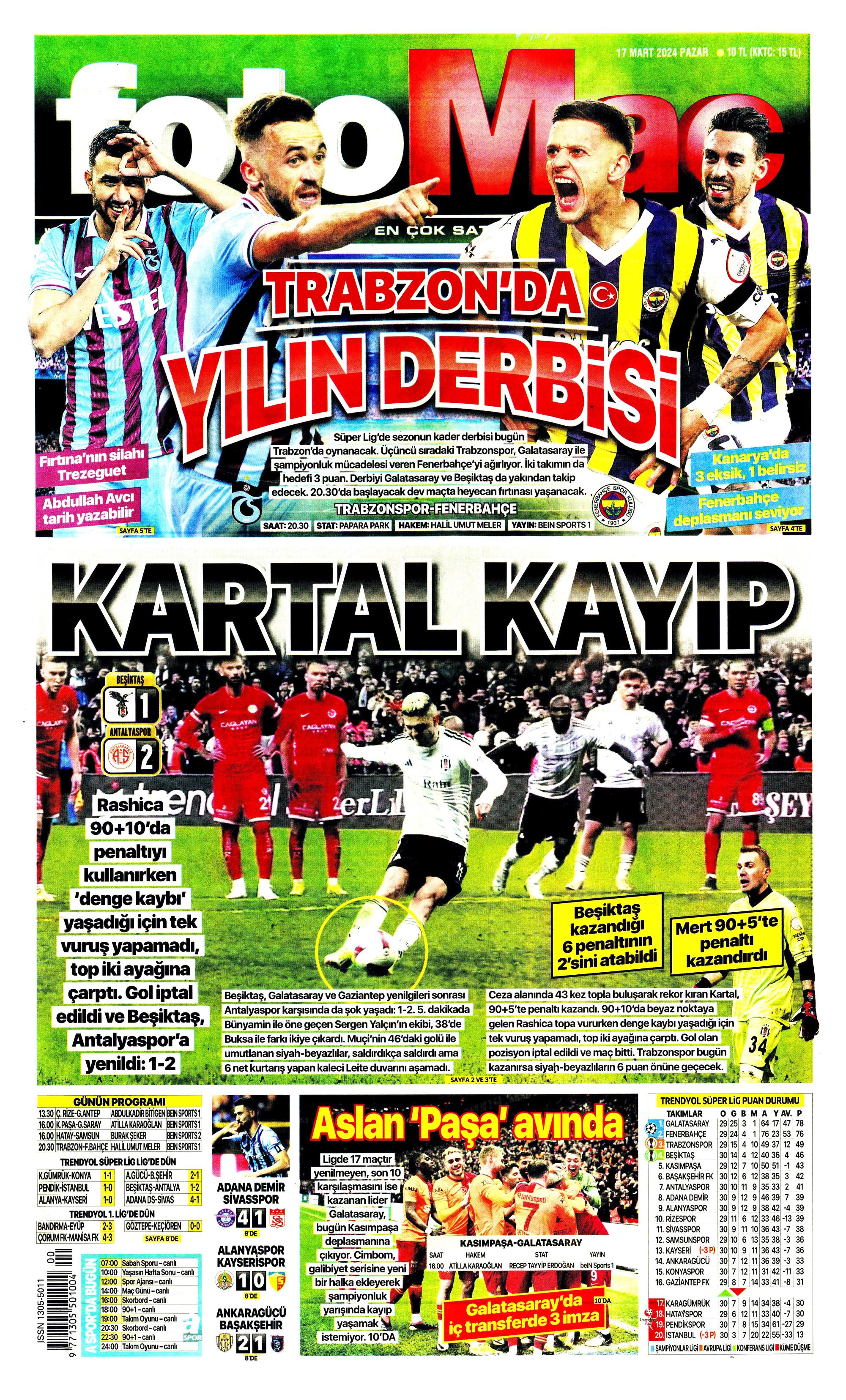 "Dramatik son" | Sporun Manşetleri  - 10. Foto