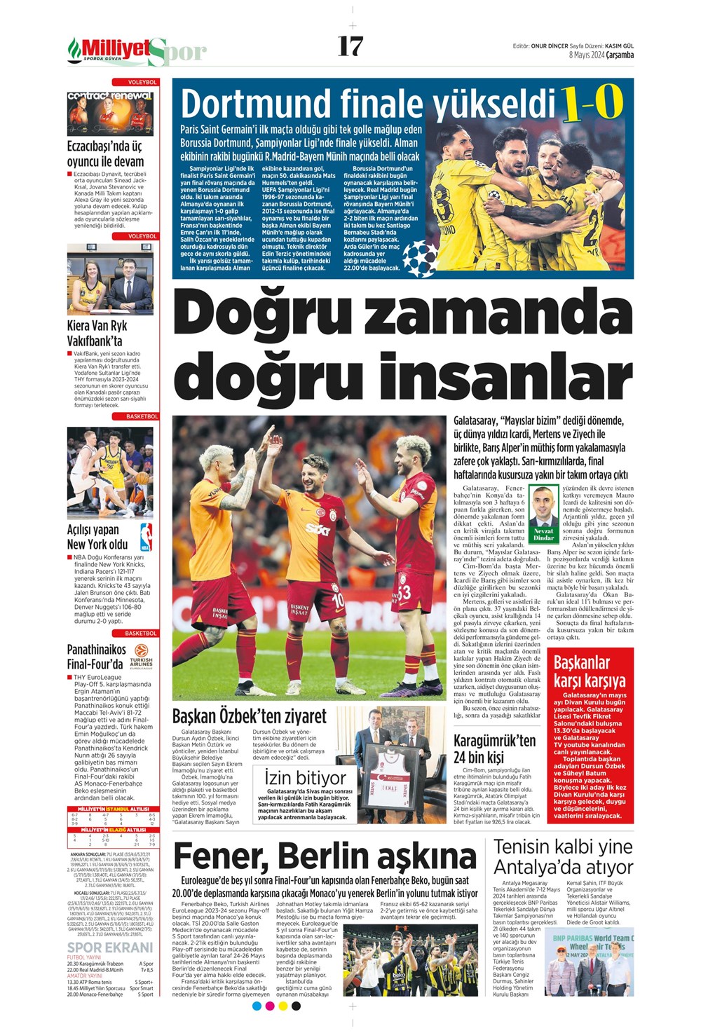 "Fenerbahçe'de deli sorular" | Sporun manşetleri (8 Mayıs 2024)  - 18. Foto