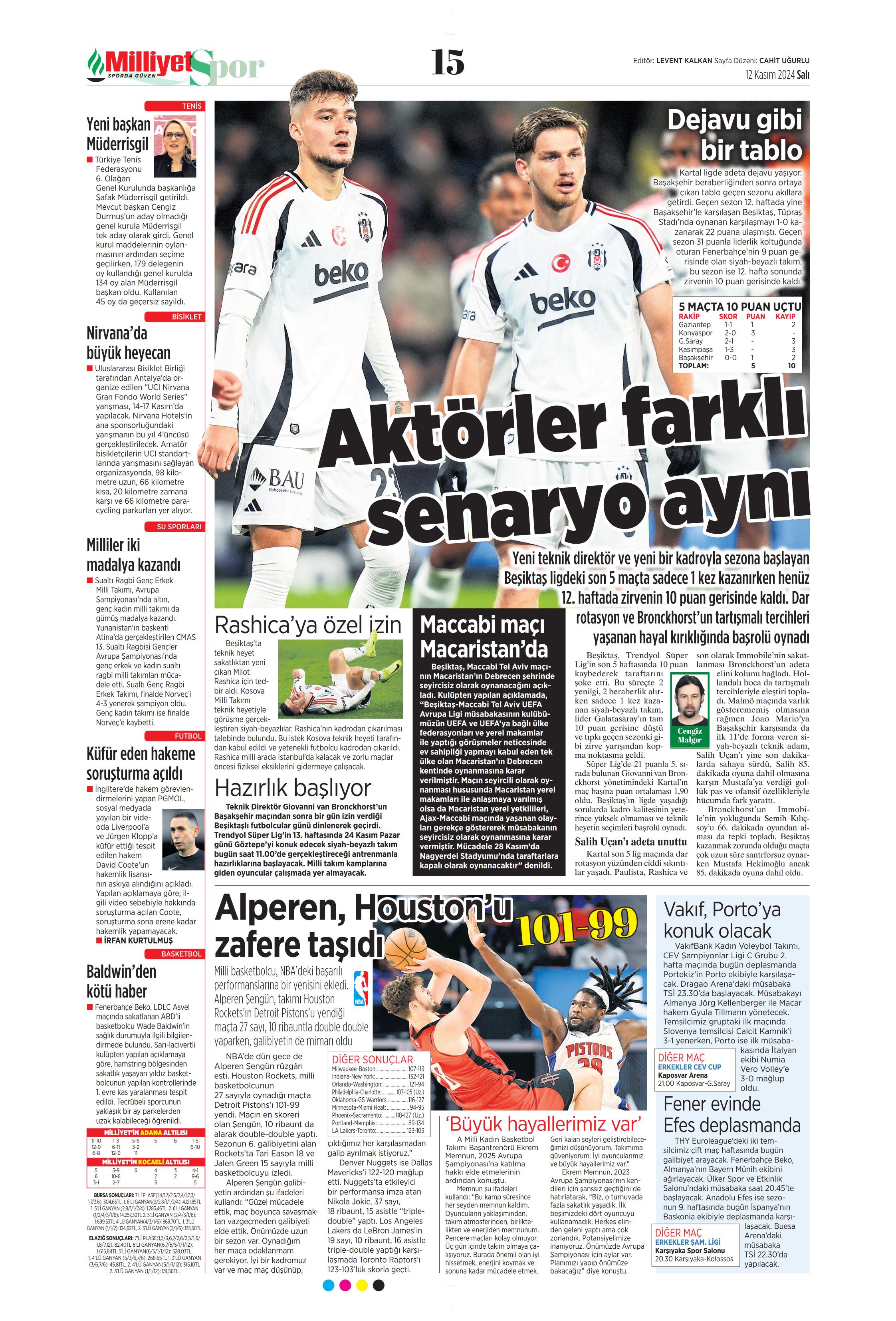 "Listenin başında onlar var: Talisca & Brown" | Sporun manşetleri (12 Kasım 2024)  - 21. Foto