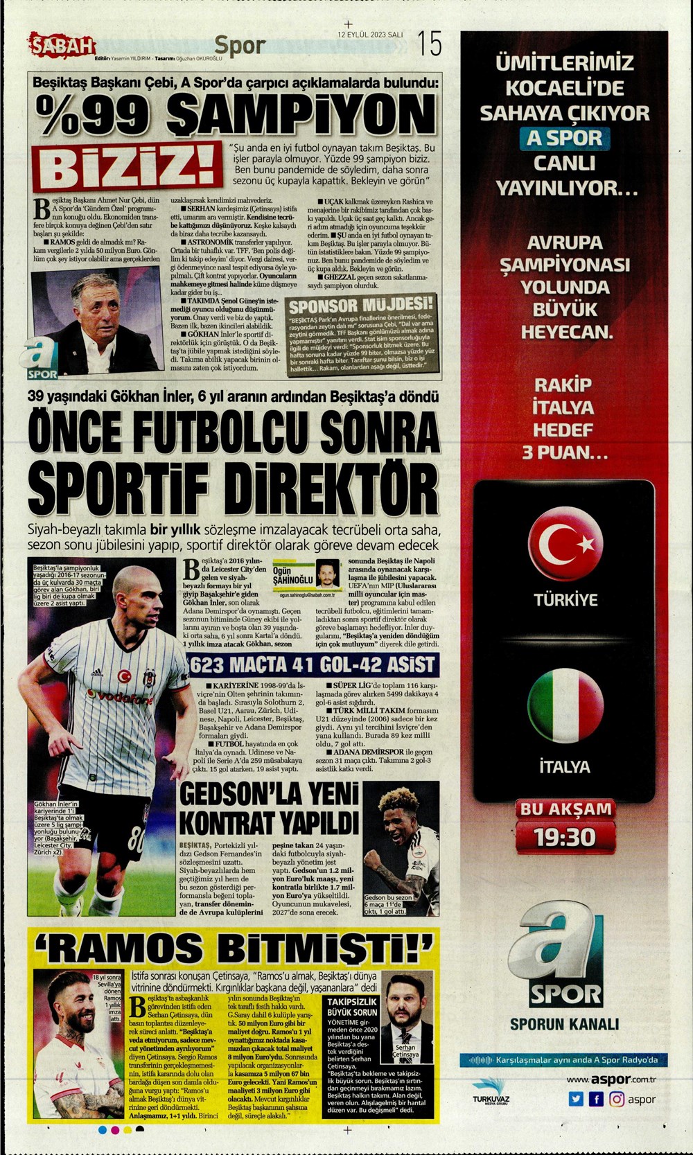 "Kartal'da Lingard sürprizi" | Sporun manşetleri (12 Eylül 2023)  - 22. Foto