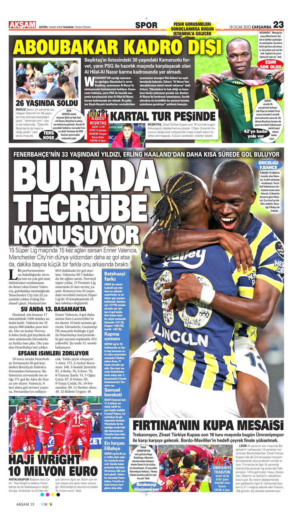 Sporun Manşetleri (18 Ocak 2023) - 6. Foto