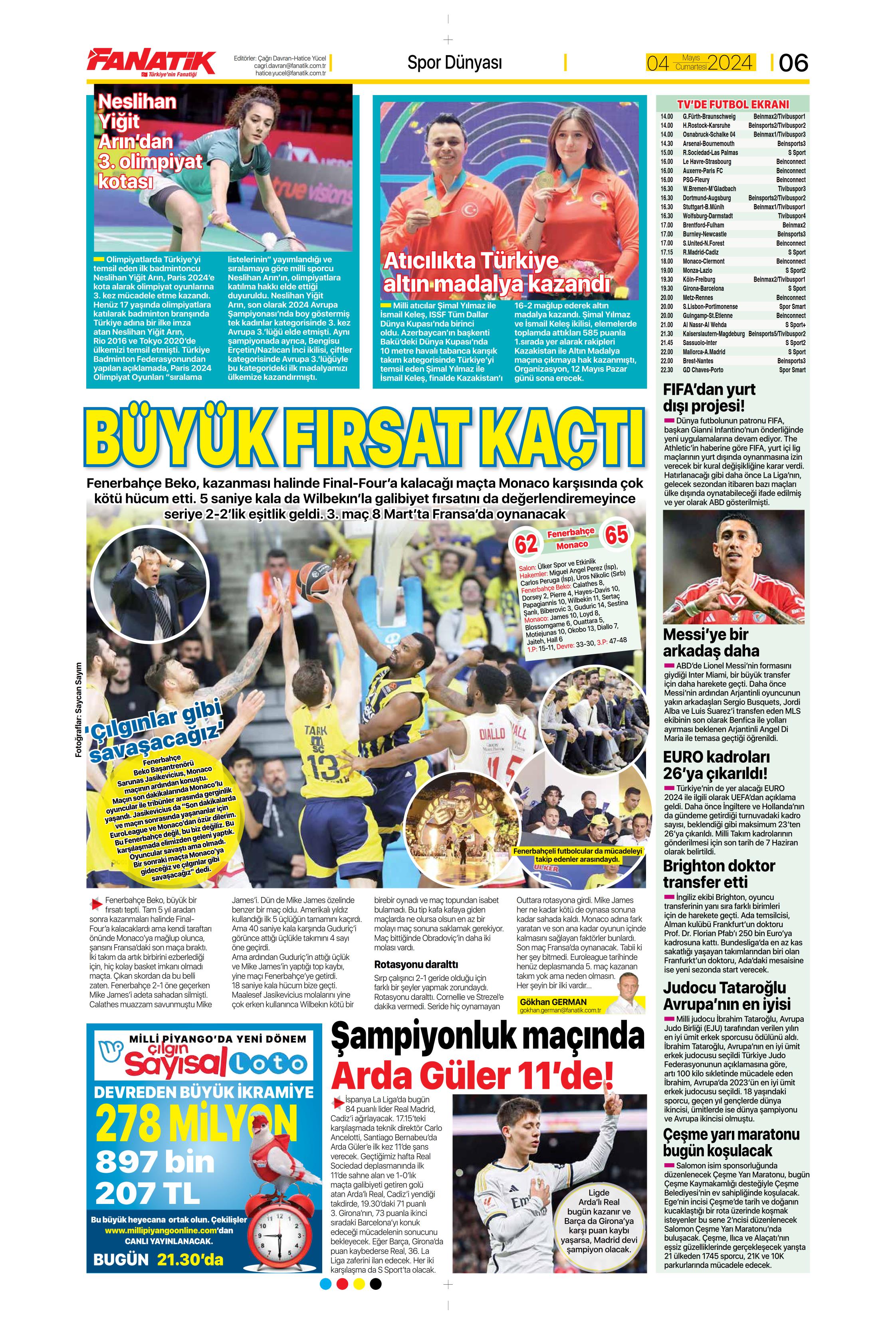 "Ndidi çıkarması" | Sporun Manşetleri (4 Mayıs 2024)  - 9. Foto