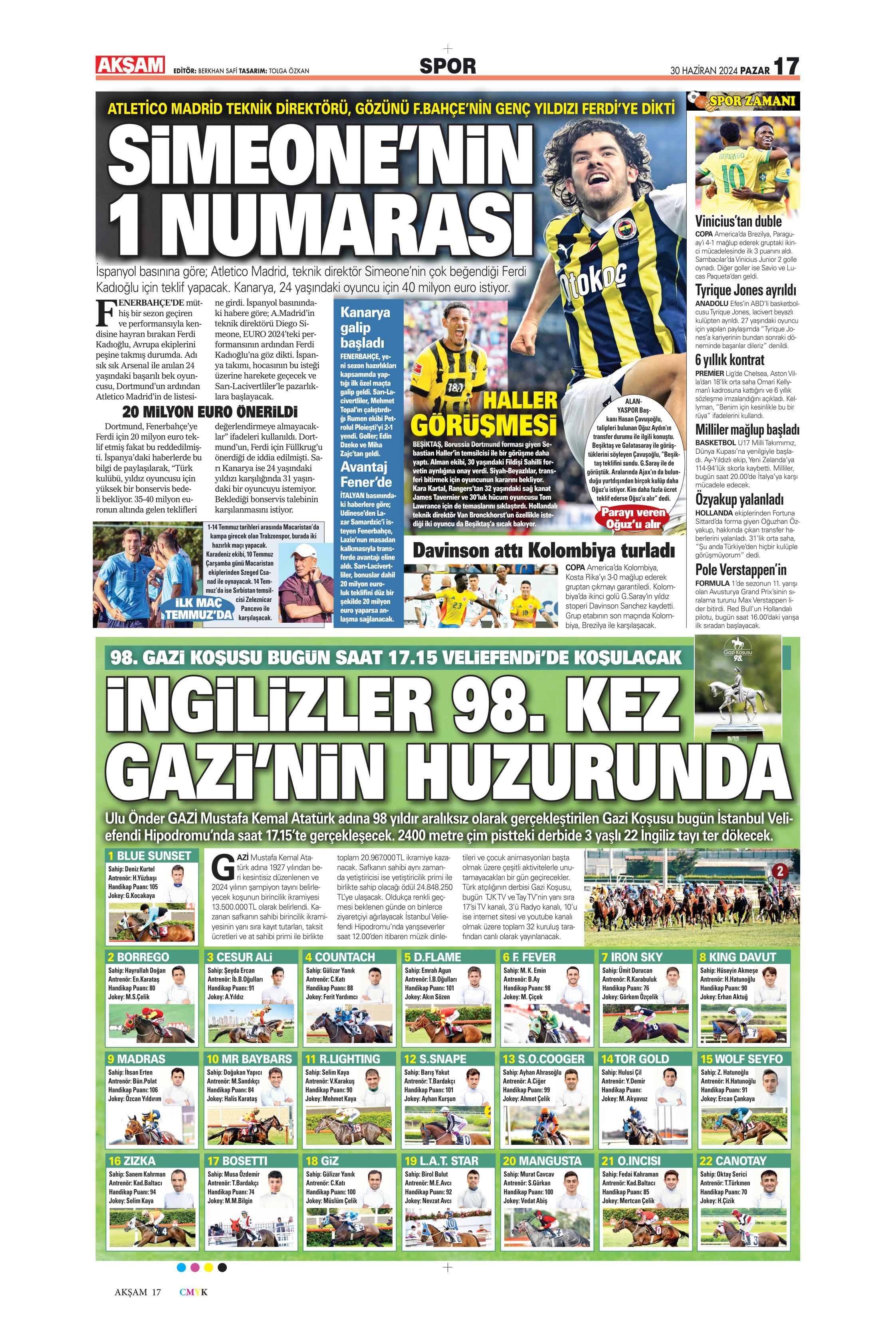 "Galatasaray'dan Goretzka seferi" | Sporun Manşetleri (30 Haziran 2024)  - 2. Foto