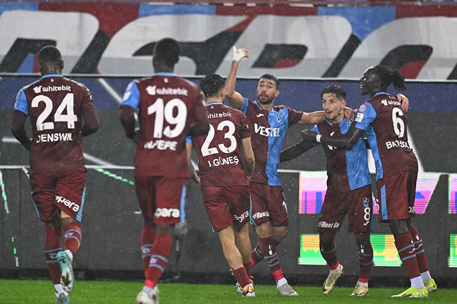 Trabzonspor geriye düştüğü maçta farklı kazandı
