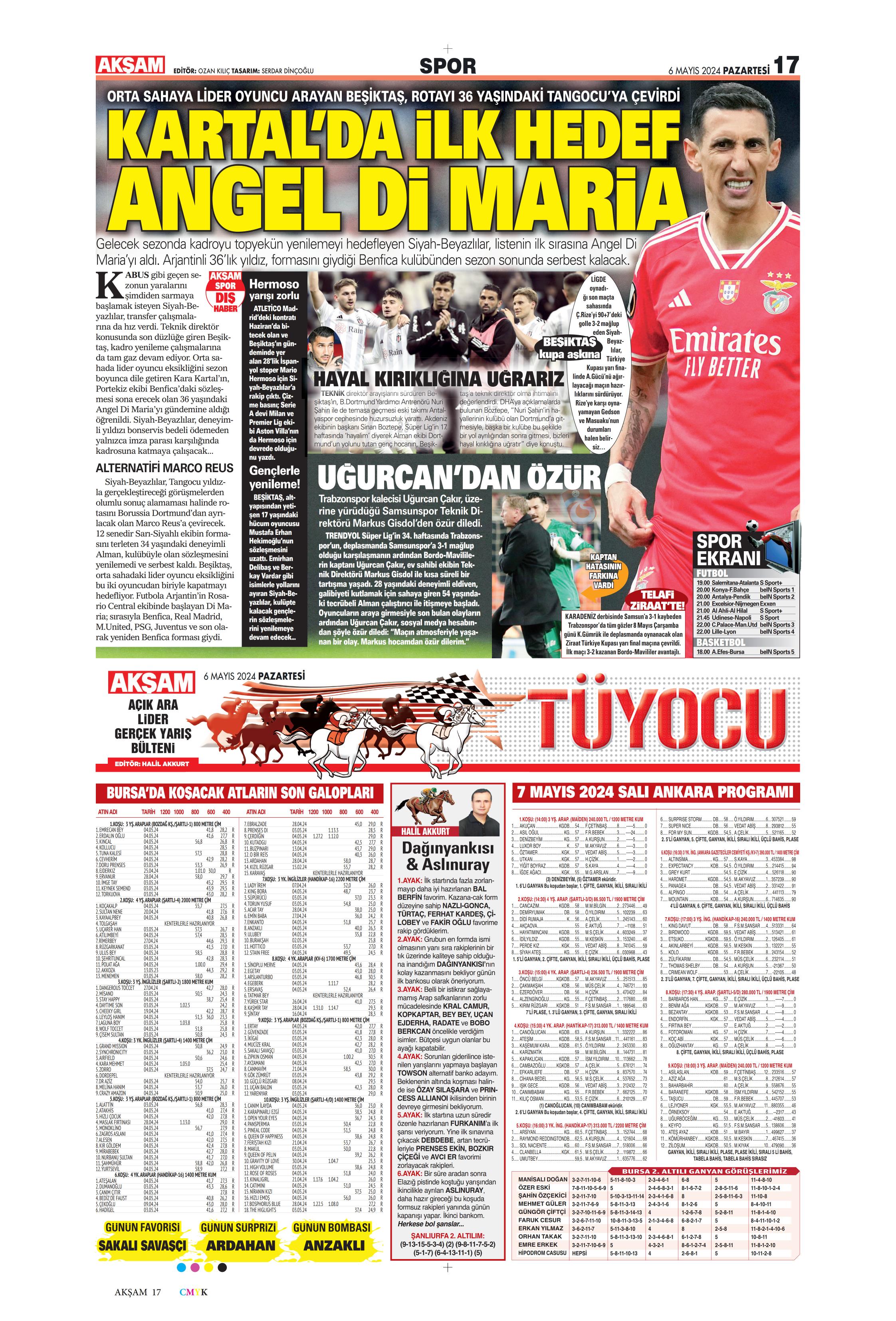 "İlk tercih Rafa Silva" | Sporun Manşetleri  - 6. Foto