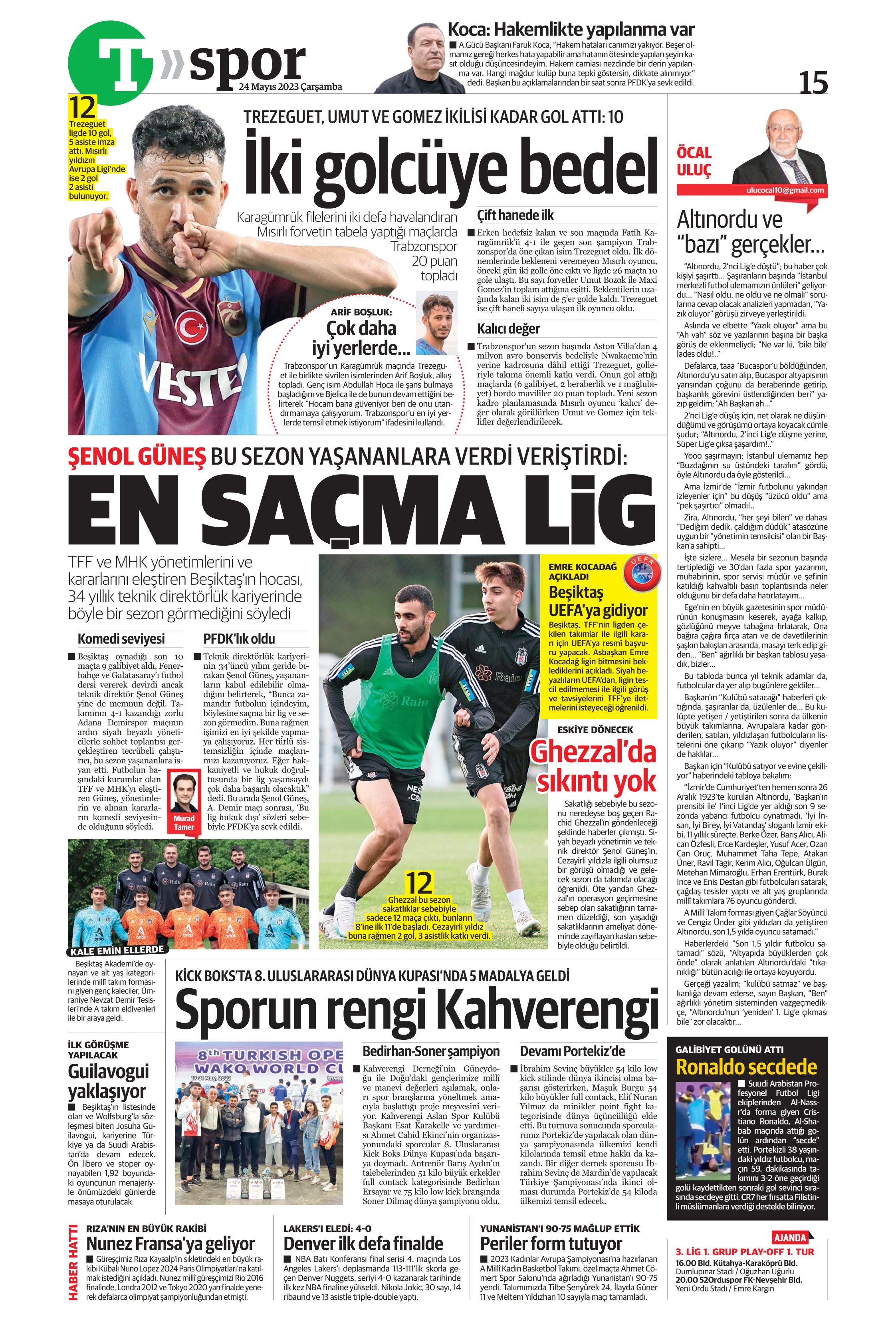 "Aslan'da taarruz başladı" | Sporun Manşetleri  - 32. Foto