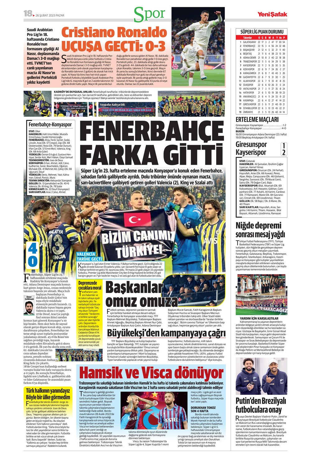 "Valenci'ağa' böyle istedi" - Sporun manşetleri  - 35. Foto