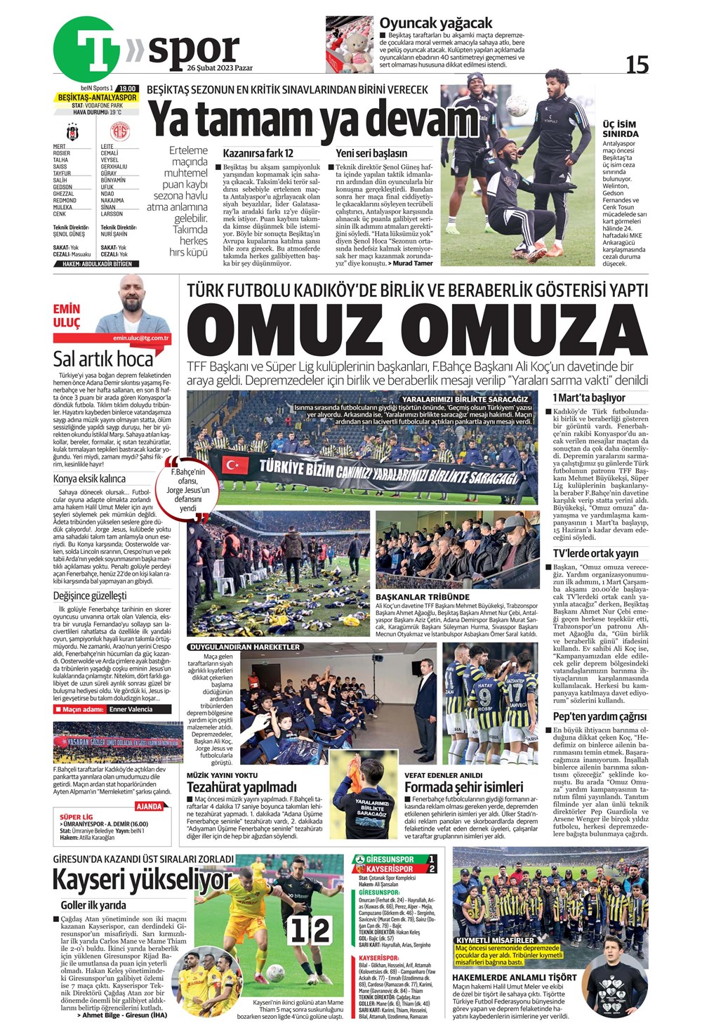 "Valenci'ağa' böyle istedi" - Sporun manşetleri  - 36. Foto