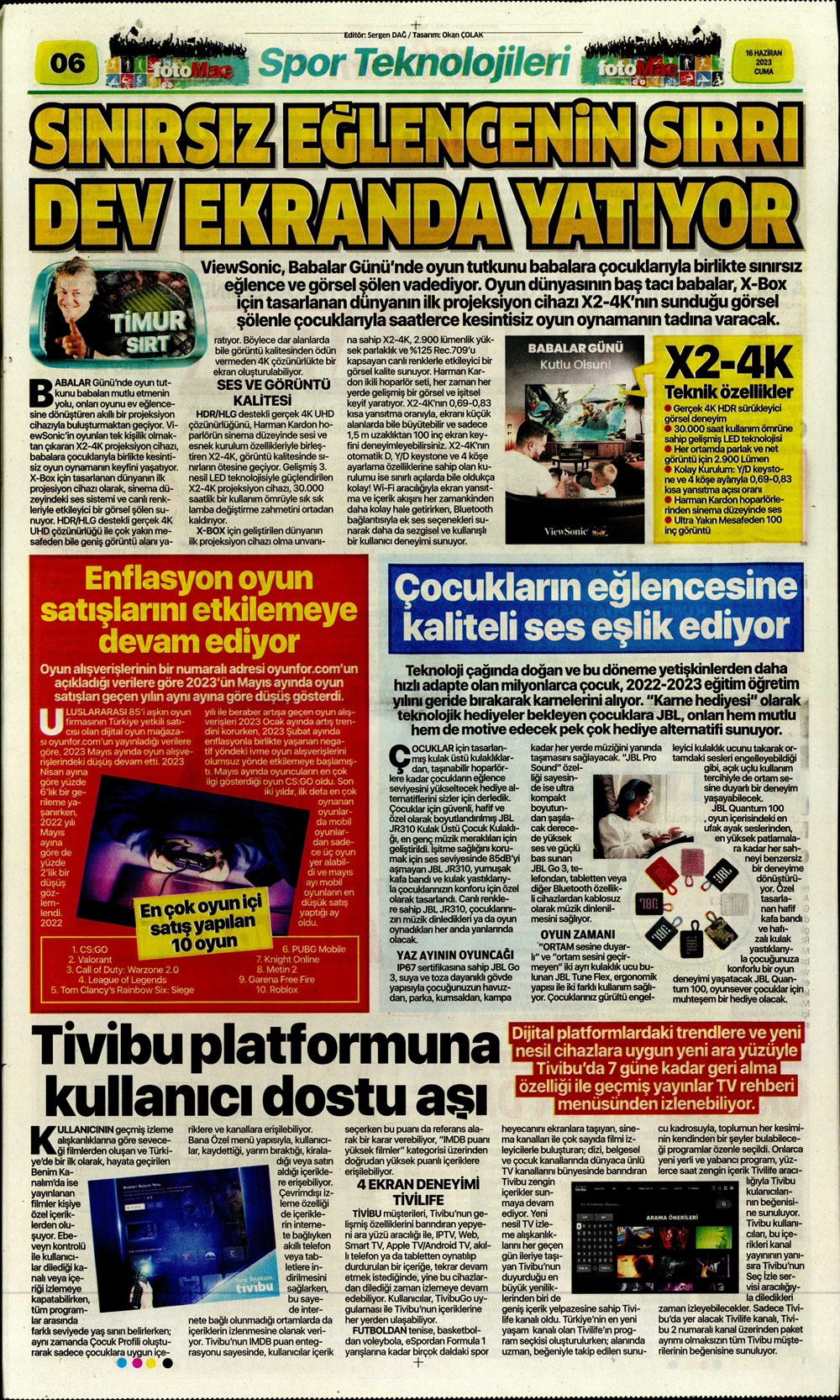 "Dzeko çok yakın" Sporun manşetleri (16 Haziran 2023)  - 12. Foto
