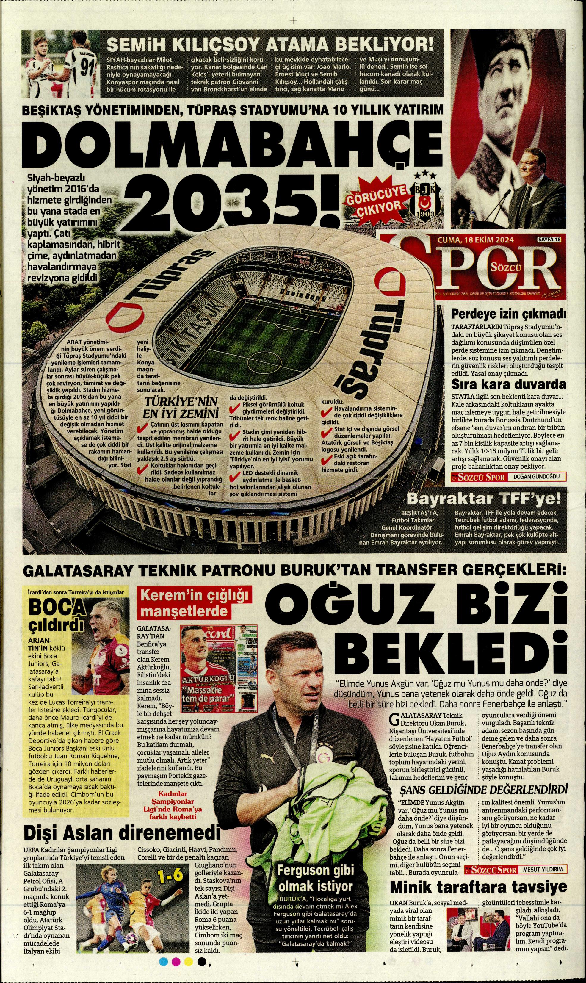 "Fenerbahçe'ye 1 milyar euroluk bomba" | Sporun manşetleri (18 Ekim 2024)  - 32. Foto