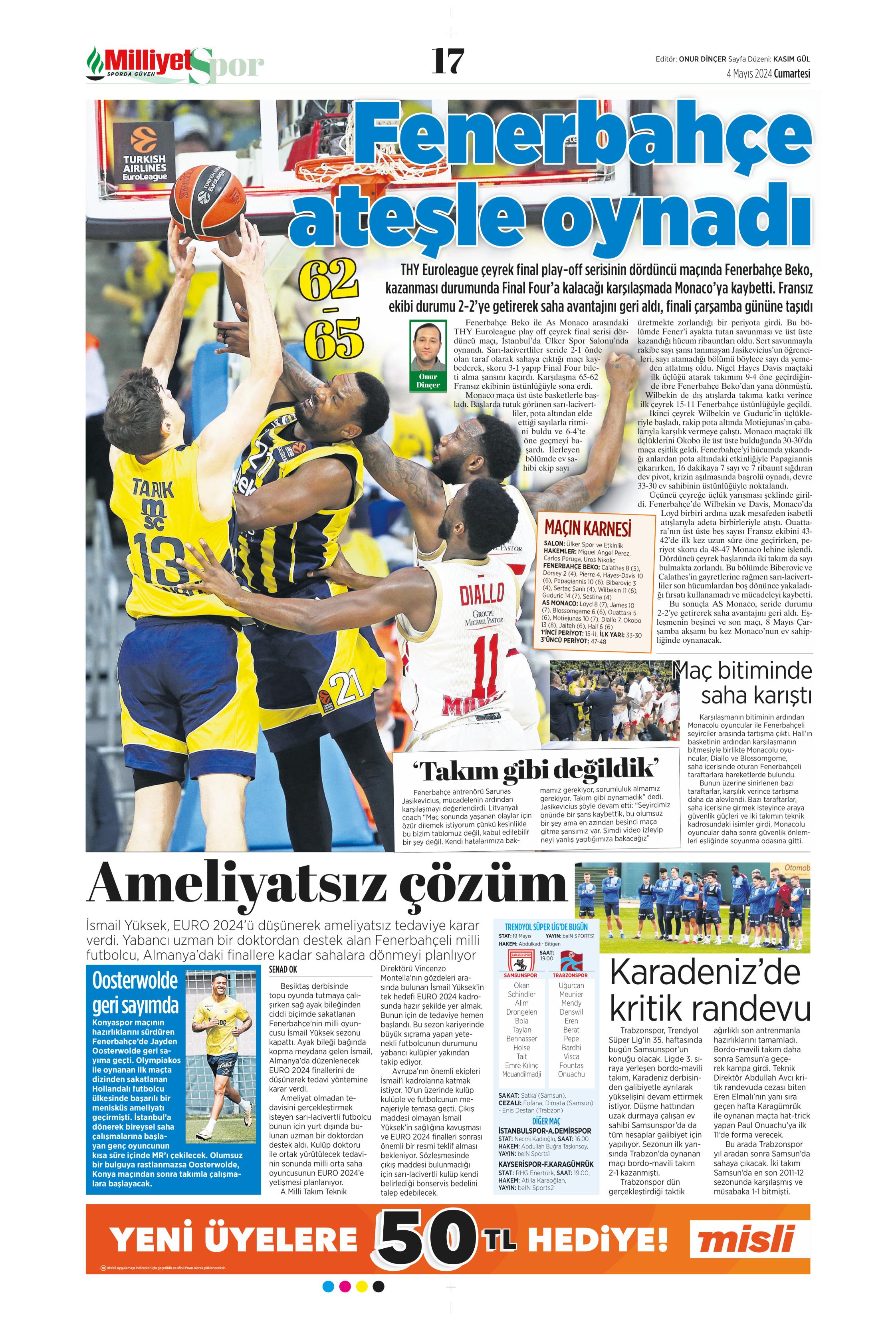 "Ndidi çıkarması" | Sporun Manşetleri (4 Mayıs 2024)  - 26. Foto