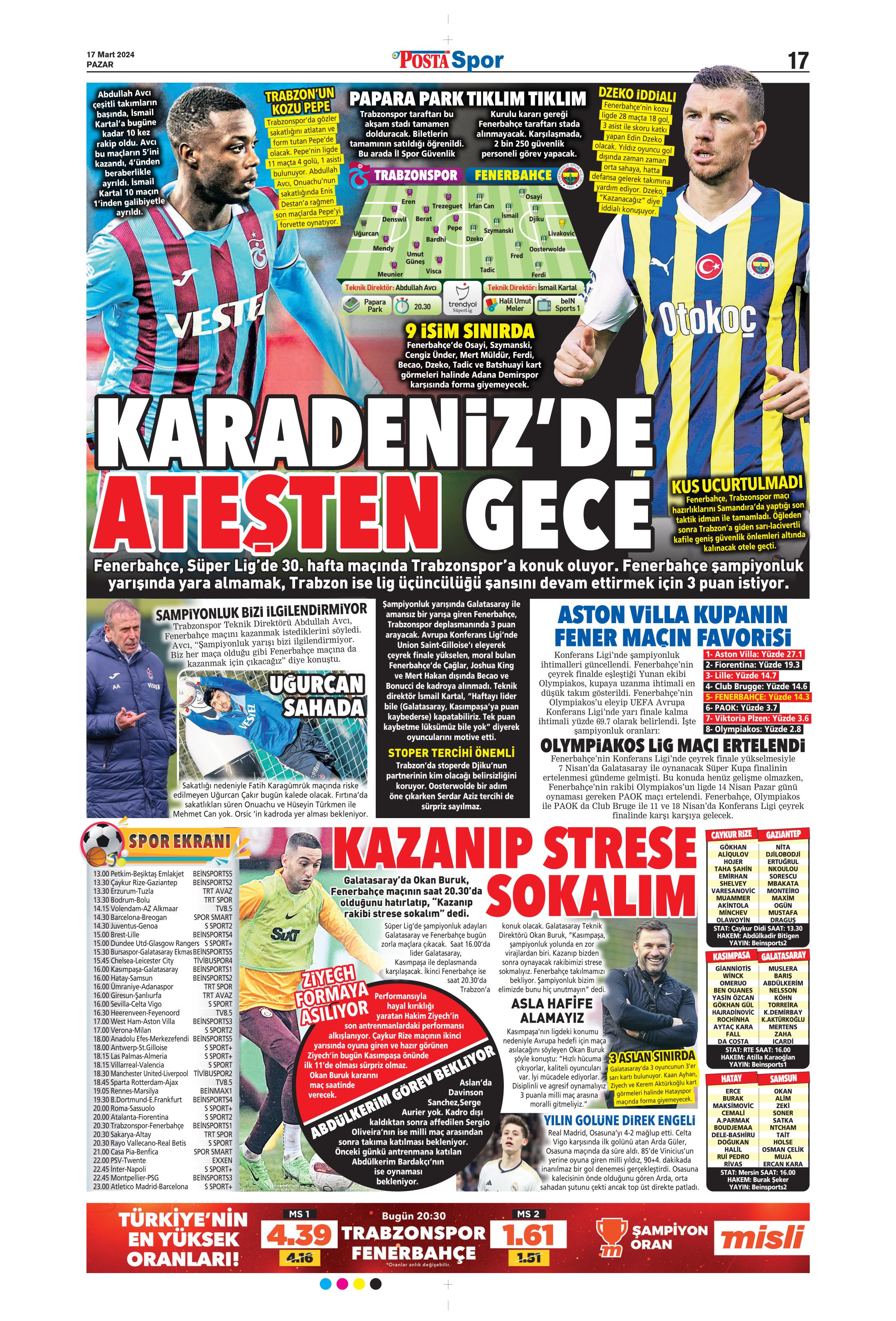 "Dramatik son" | Sporun Manşetleri  - 29. Foto