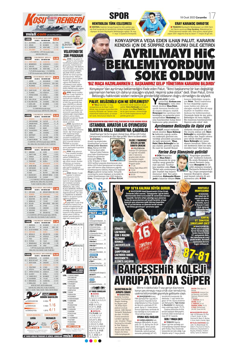 Sporun Manşetleri (18 Ocak 2023) - 17. Foto