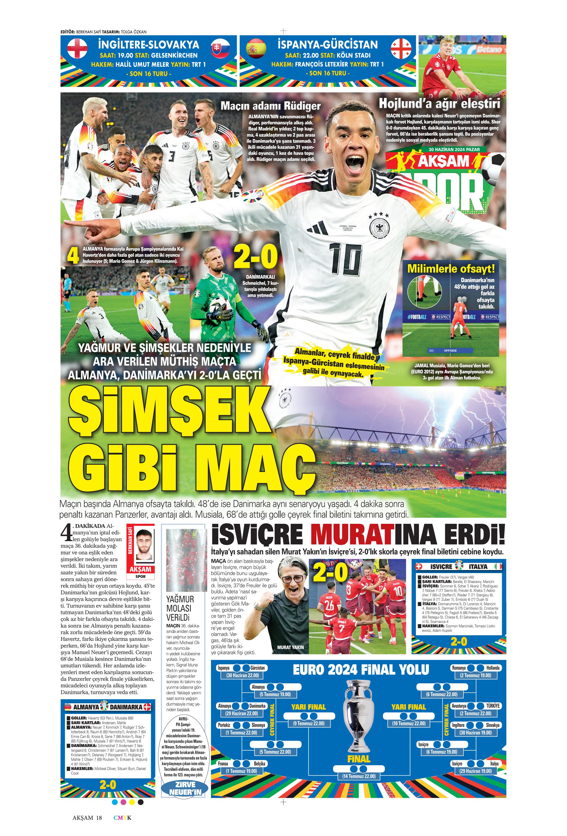 "Galatasaray'dan Goretzka seferi" | Sporun Manşetleri (30 Haziran 2024)  - 1. Foto