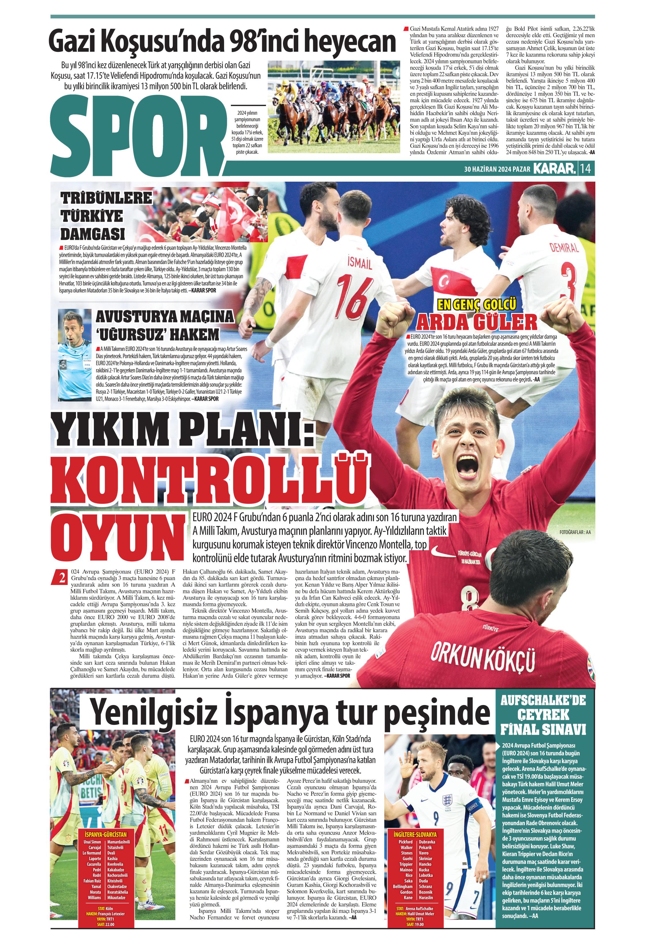 "Galatasaray'dan Goretzka seferi" | Sporun Manşetleri (30 Haziran 2024)  - 18. Foto
