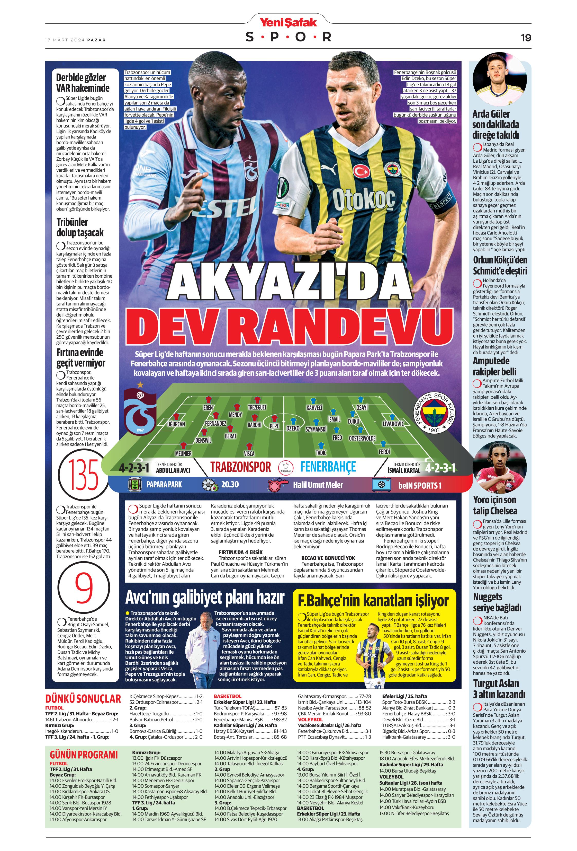 "Dramatik son" | Sporun Manşetleri  - 43. Foto