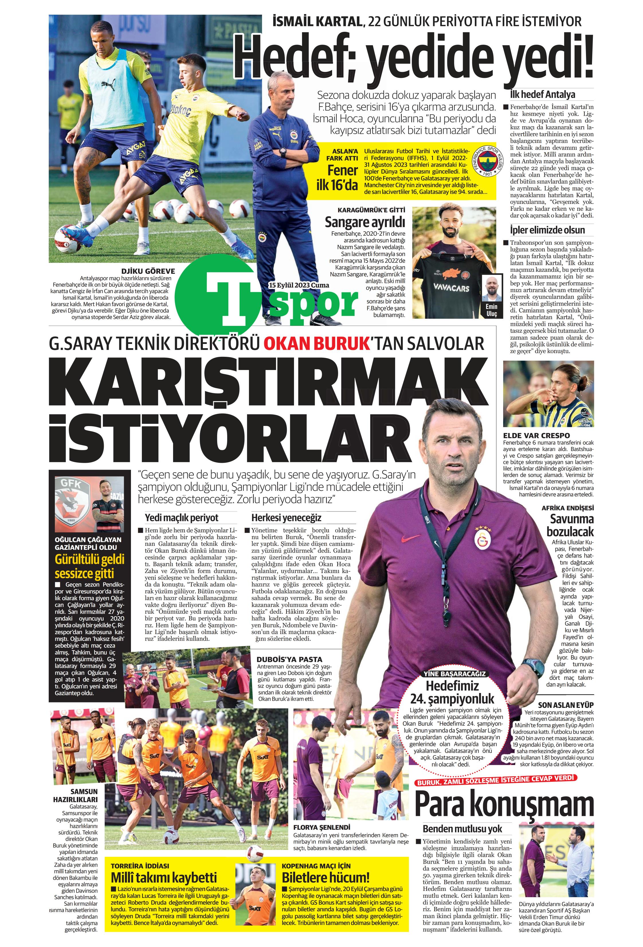 "Kartal'da Xeka seferberliği" | Sporun Manşetleri  - 33. Foto