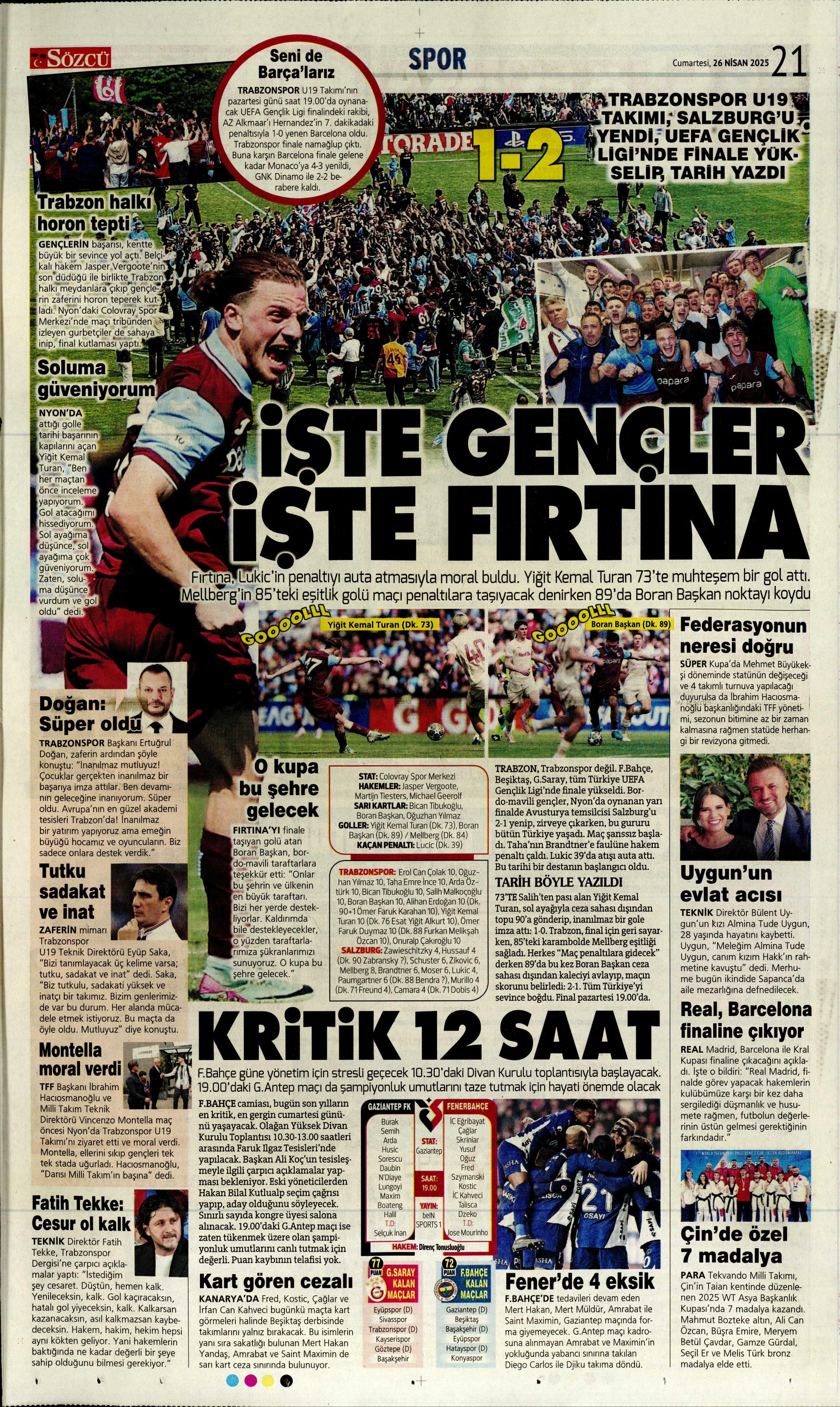 "Vlahovic'le ilk temas" | Sporun manşetleri  - 36. Foto