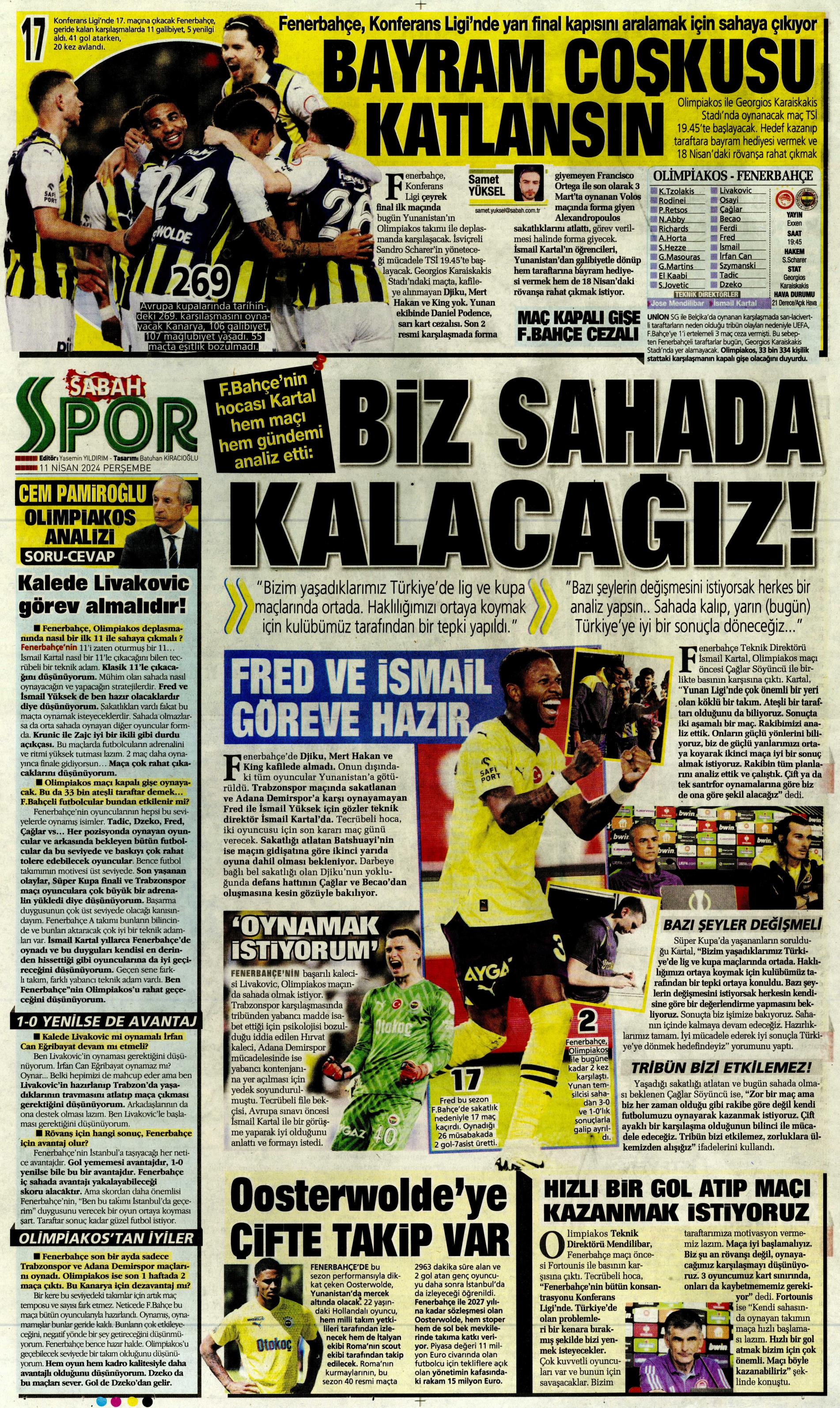 "Terim'in yerine Santos" | Sporun manşetleri (11 Nisan 2024)  - 23. Foto