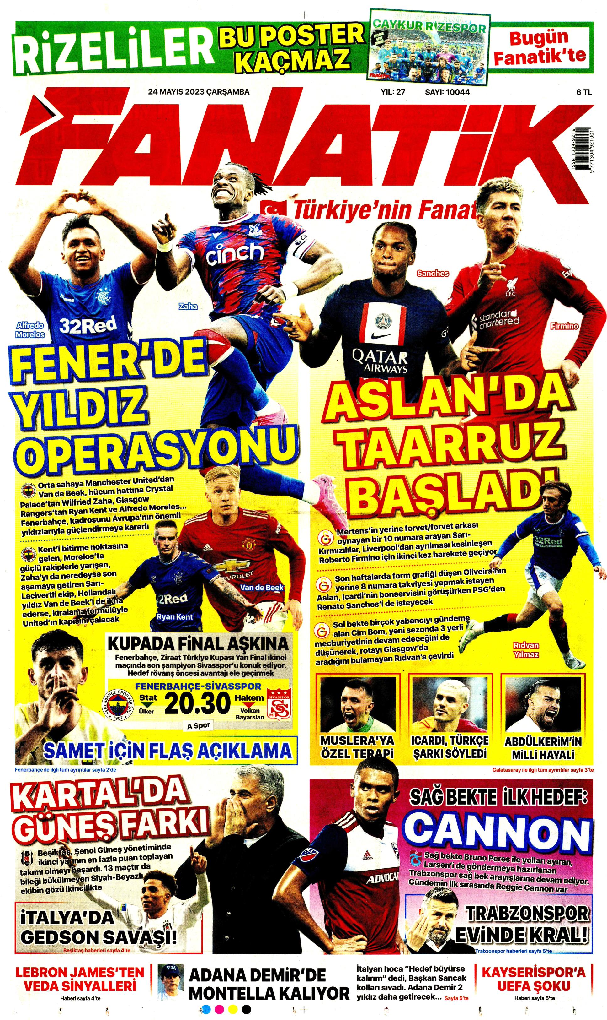 "Aslan'da taarruz başladı" | Sporun Manşetleri  - 9. Foto