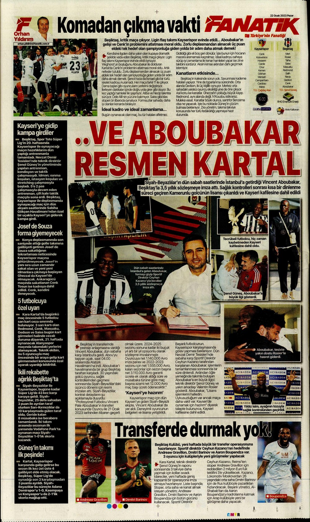 Sporun Manşetleri (22 Ocak 2023) - 8. Foto