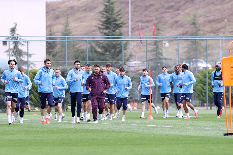 Trabzonspor antrenmanında 6 eksik