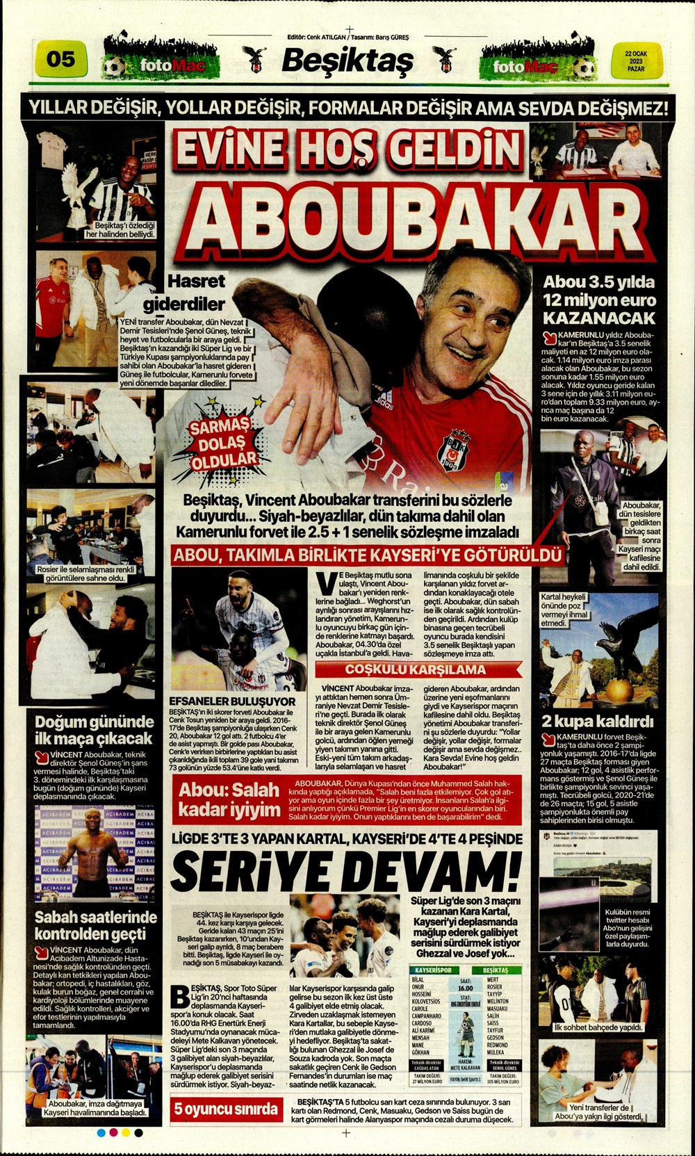 Sporun Manşetleri (22 Ocak 2023) - 17. Foto