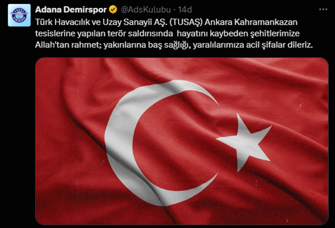 Spor camiası Ankara'daki terör saldırısını kınadı  - 6. Foto